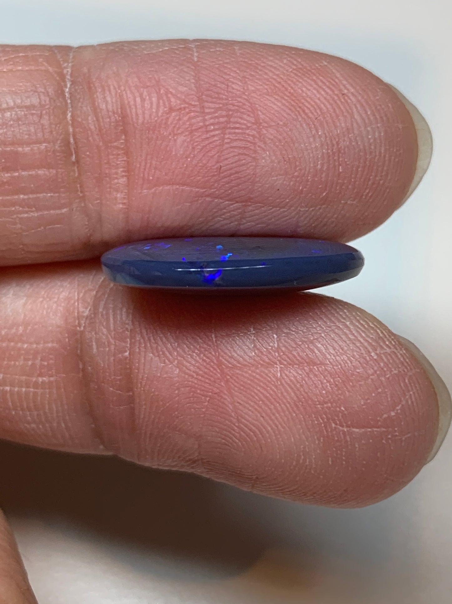 Blue Black Beauty. Lightning Ridge Black Opal. 4.97 Carat