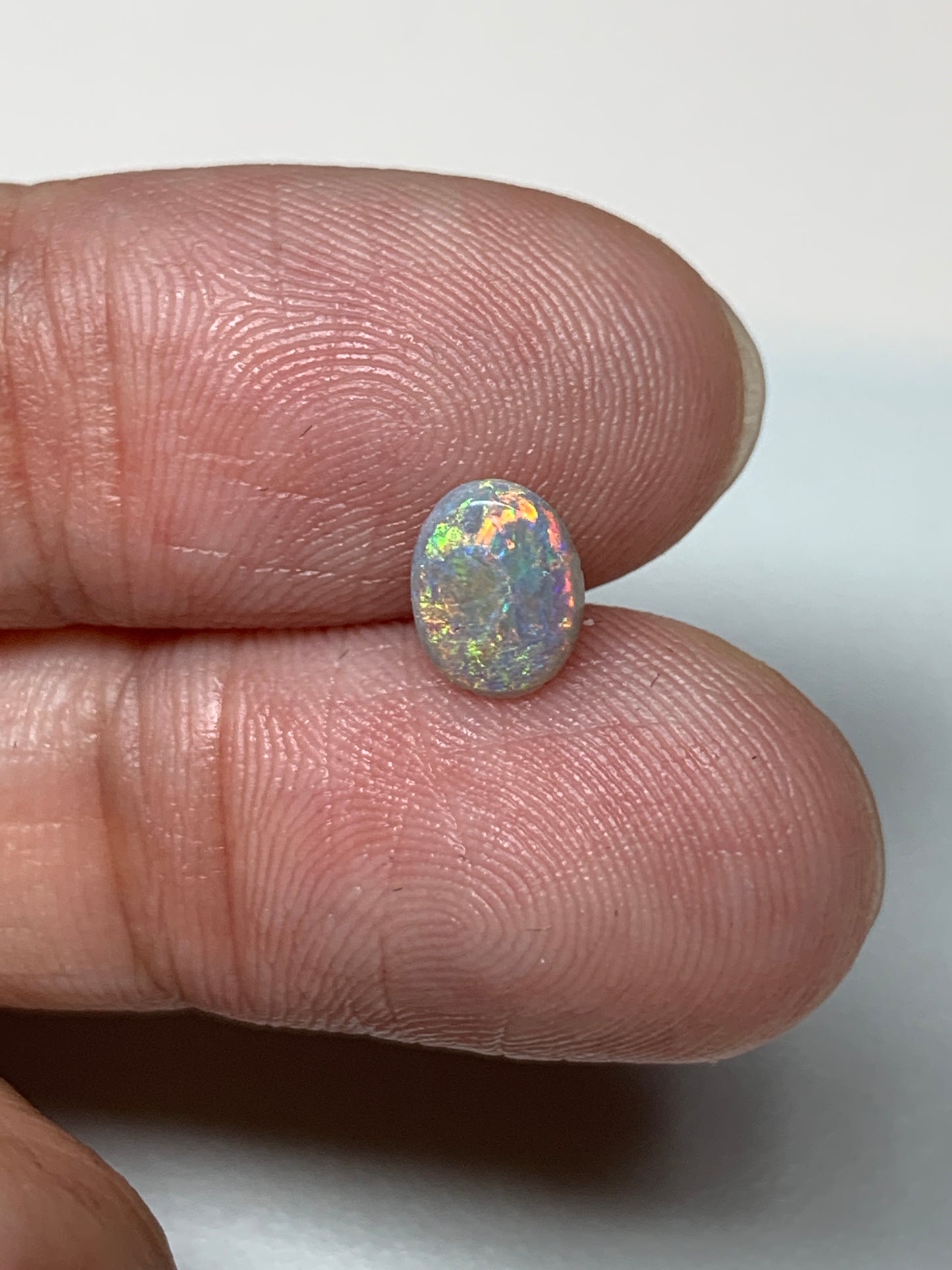 Multicolour Sparkles. Lightning Ridge Opal Pair. 1.14 Ct