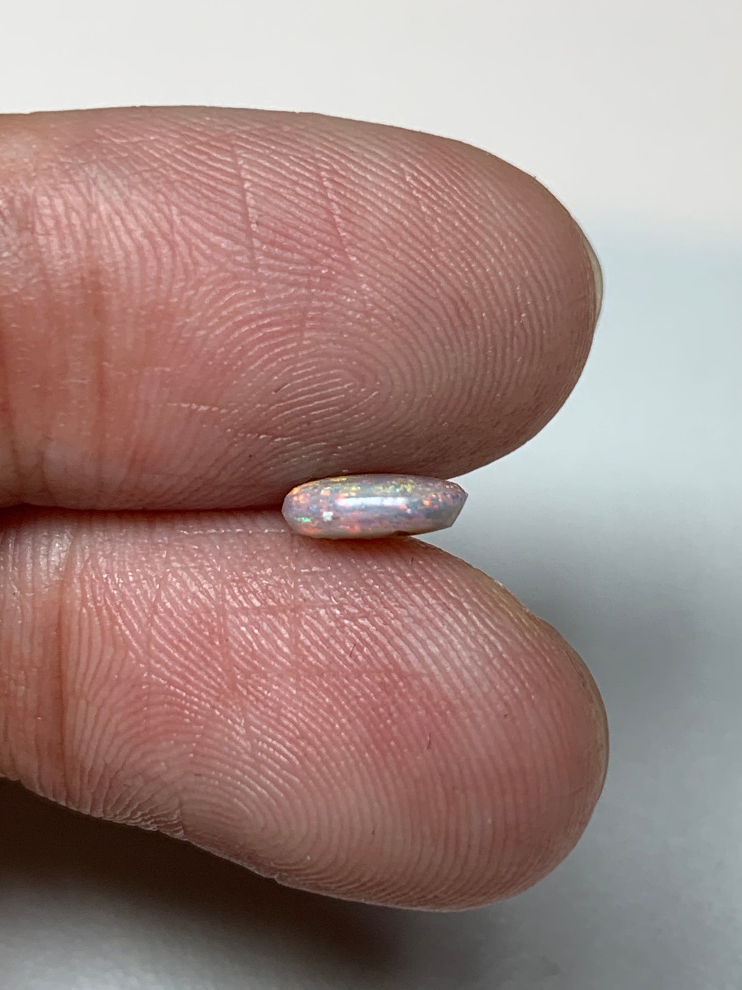 Multicolour Sparkles. Lightning Ridge Opal Pair. 1.14 Ct