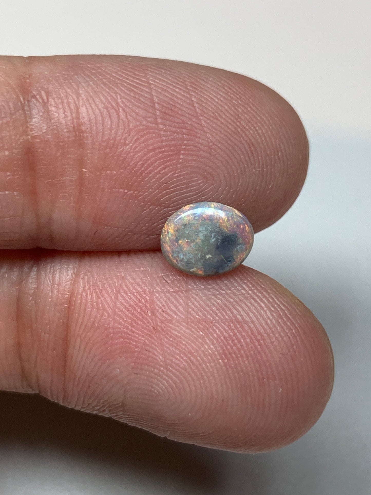 Multicolour Sparkles. Lightning Ridge Opal Pair. 1.14 Ct