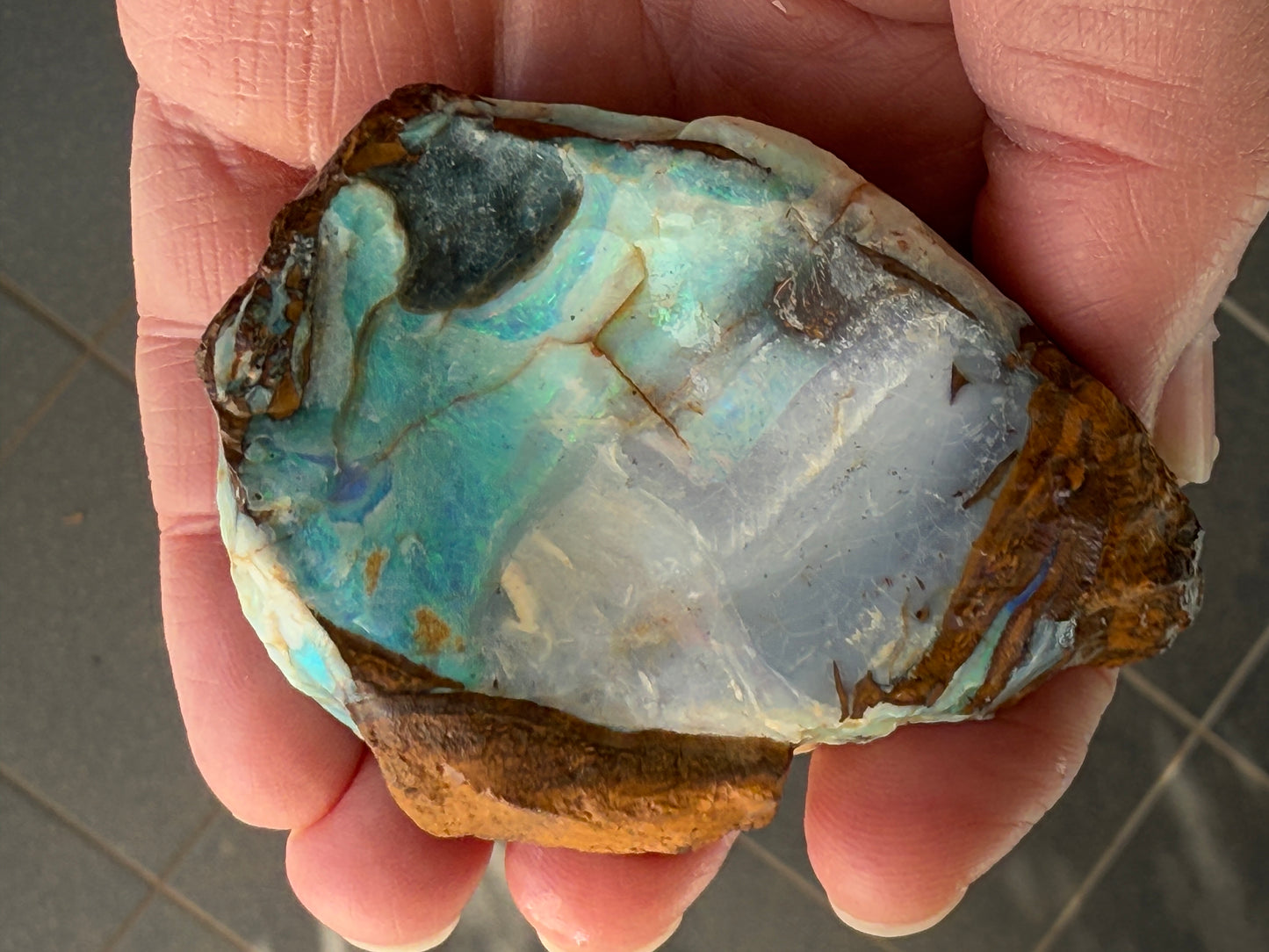 Gemstone Quality. Rough Boulder Opal. 288 Grams