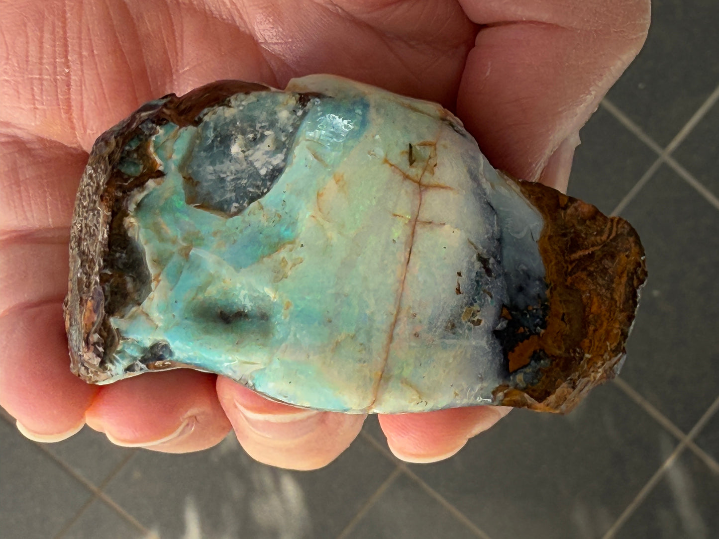 Gemstone Quality. Rough Boulder Opal. 288 Grams