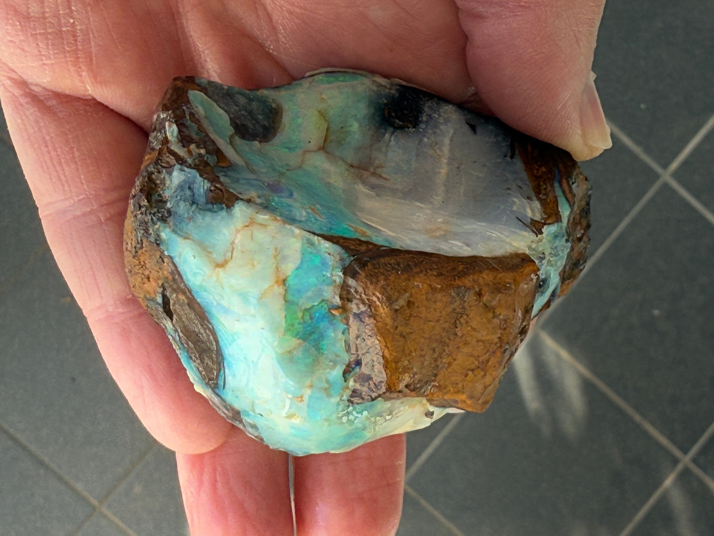 Gemstone Quality. Rough Boulder Opal. 288 Grams