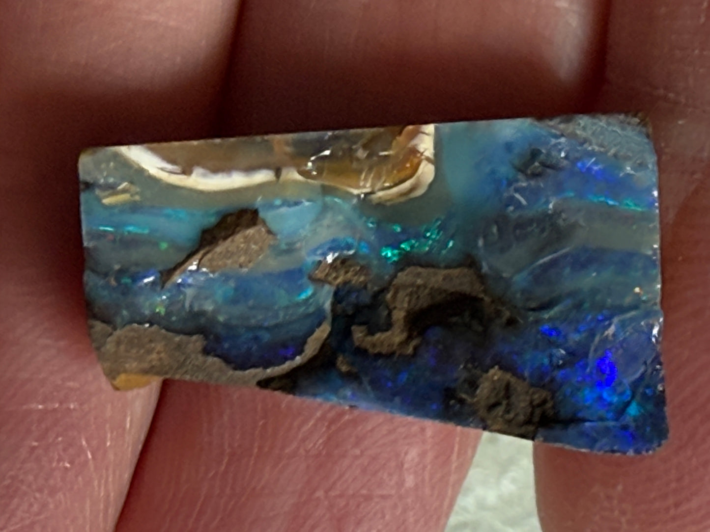 Split Pair Boulder Opal Rubs. 42 Carats