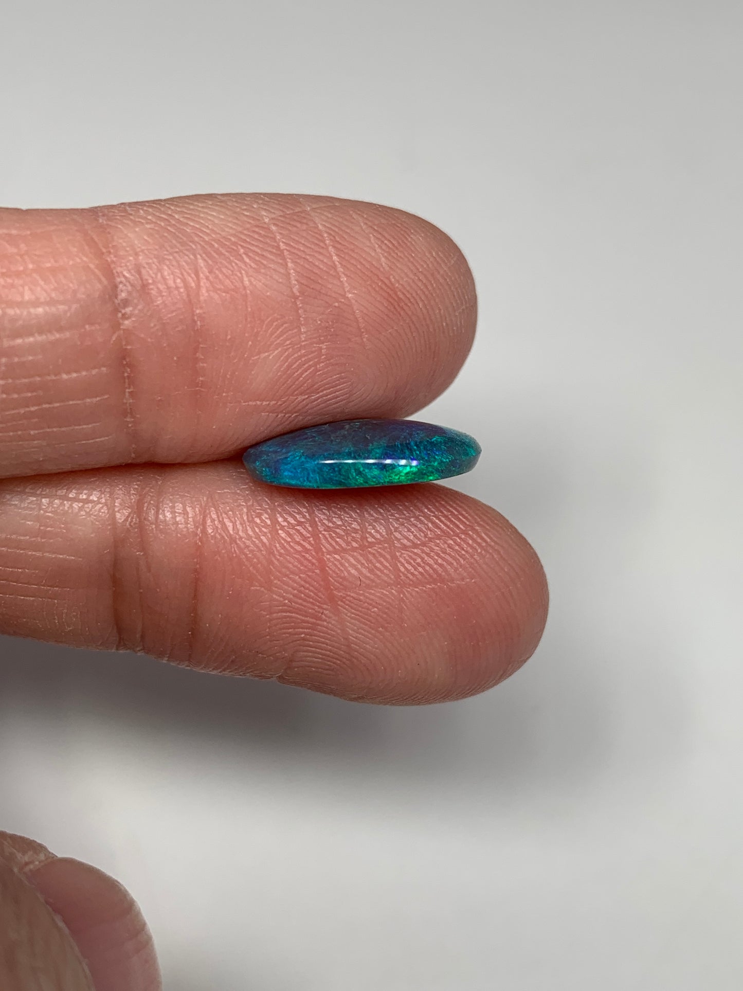 Quality Teardrop. Lightning Ridge Black Crystal Opal. 2.52 Ct