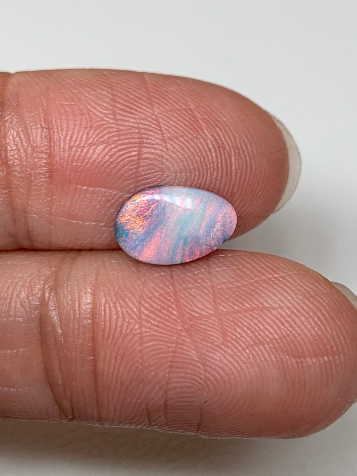 Red Ribbons. Solid Boulder Opal. 1.30 Ct