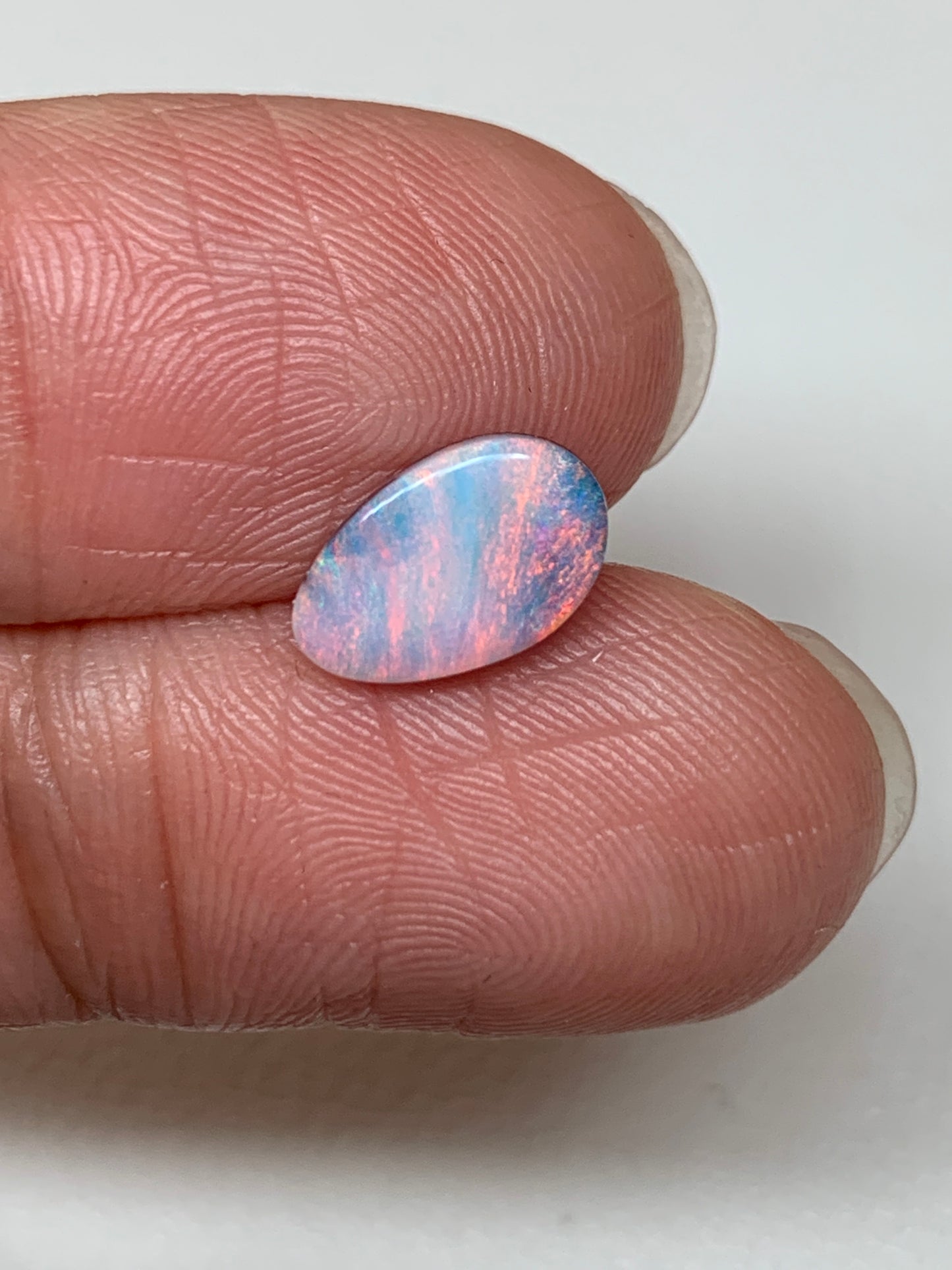 Red Ribbons. Solid Boulder Opal. 1.30 Ct