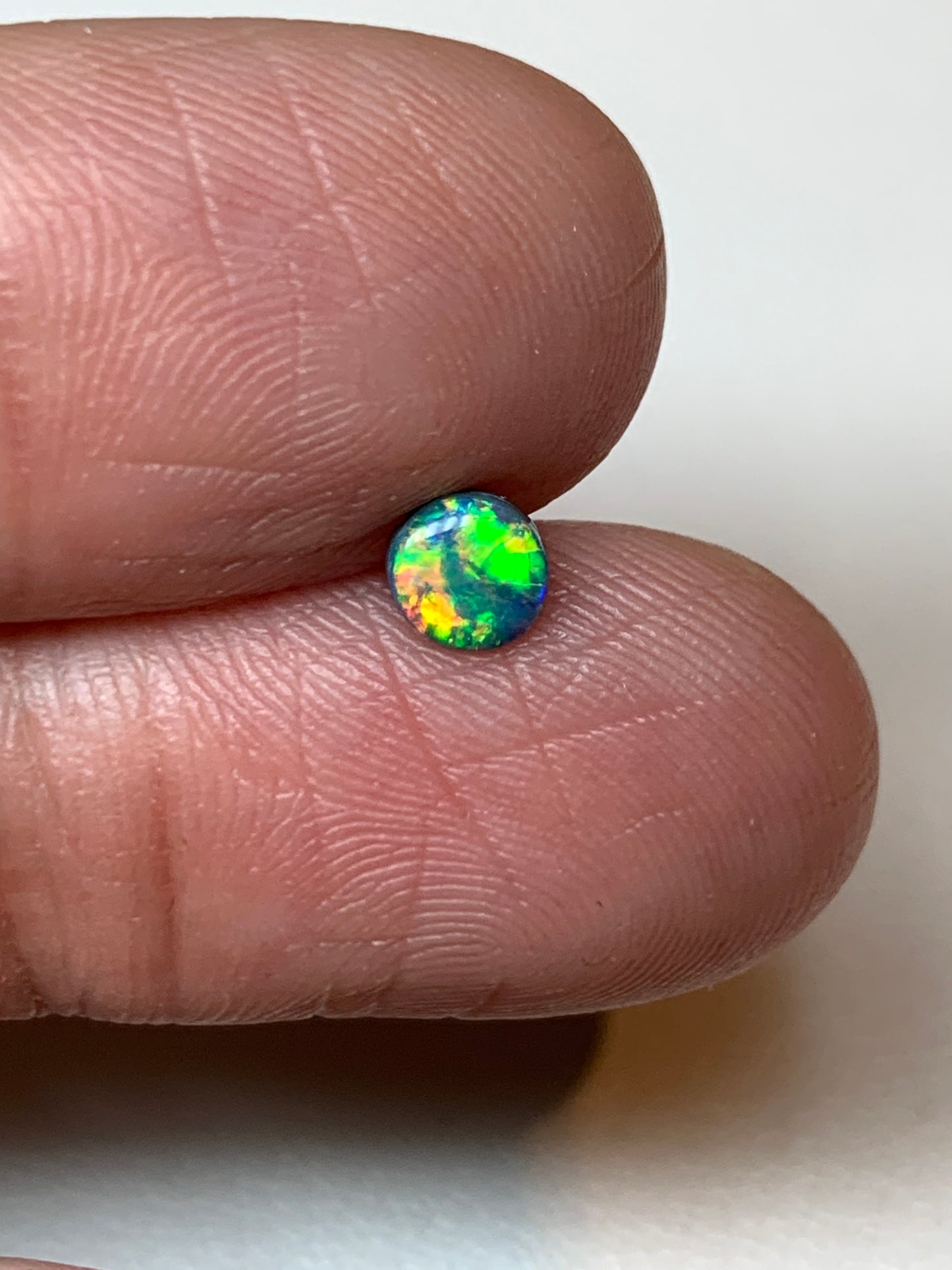 Autumn Spray. Lightning Ridge Doublet Black Opal. 0.25 Ct