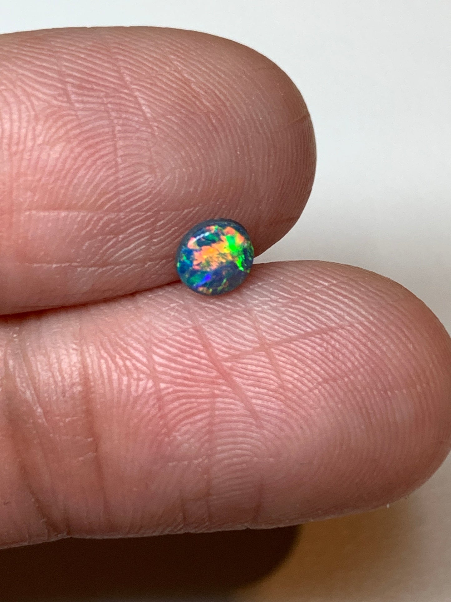 Autumn Spray. Lightning Ridge Doublet Black Opal. 0.25 Ct