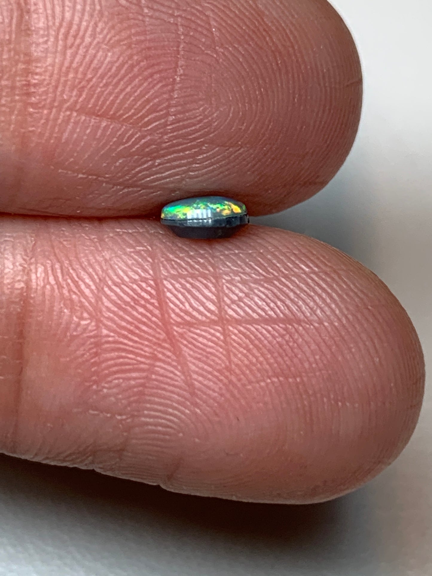 Autumn Spray. Lightning Ridge Doublet Black Opal. 0.25 Ct