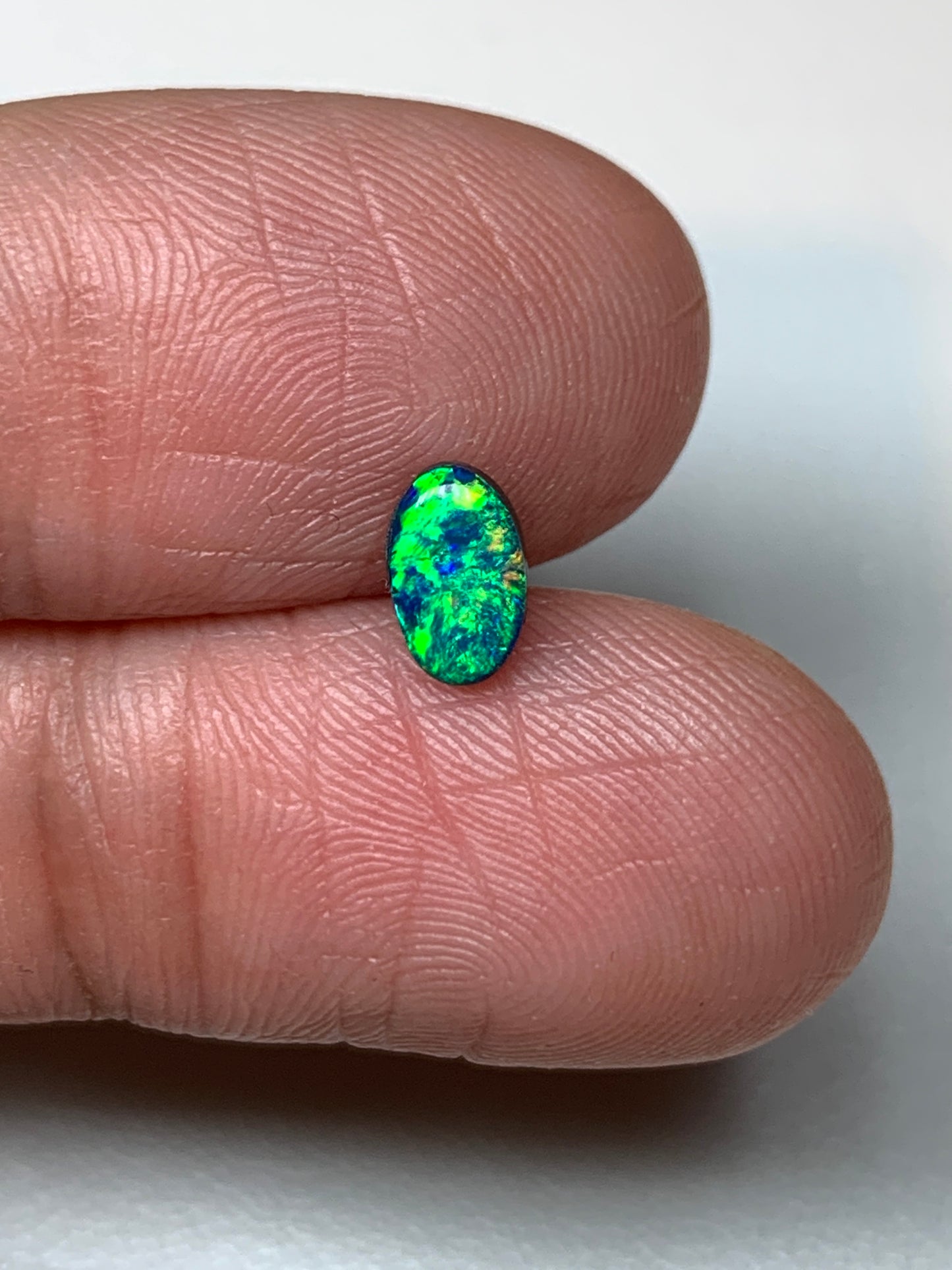 Mix n Match. Lightning Ridge Doublet Black Opal Set. 0.70 Ct