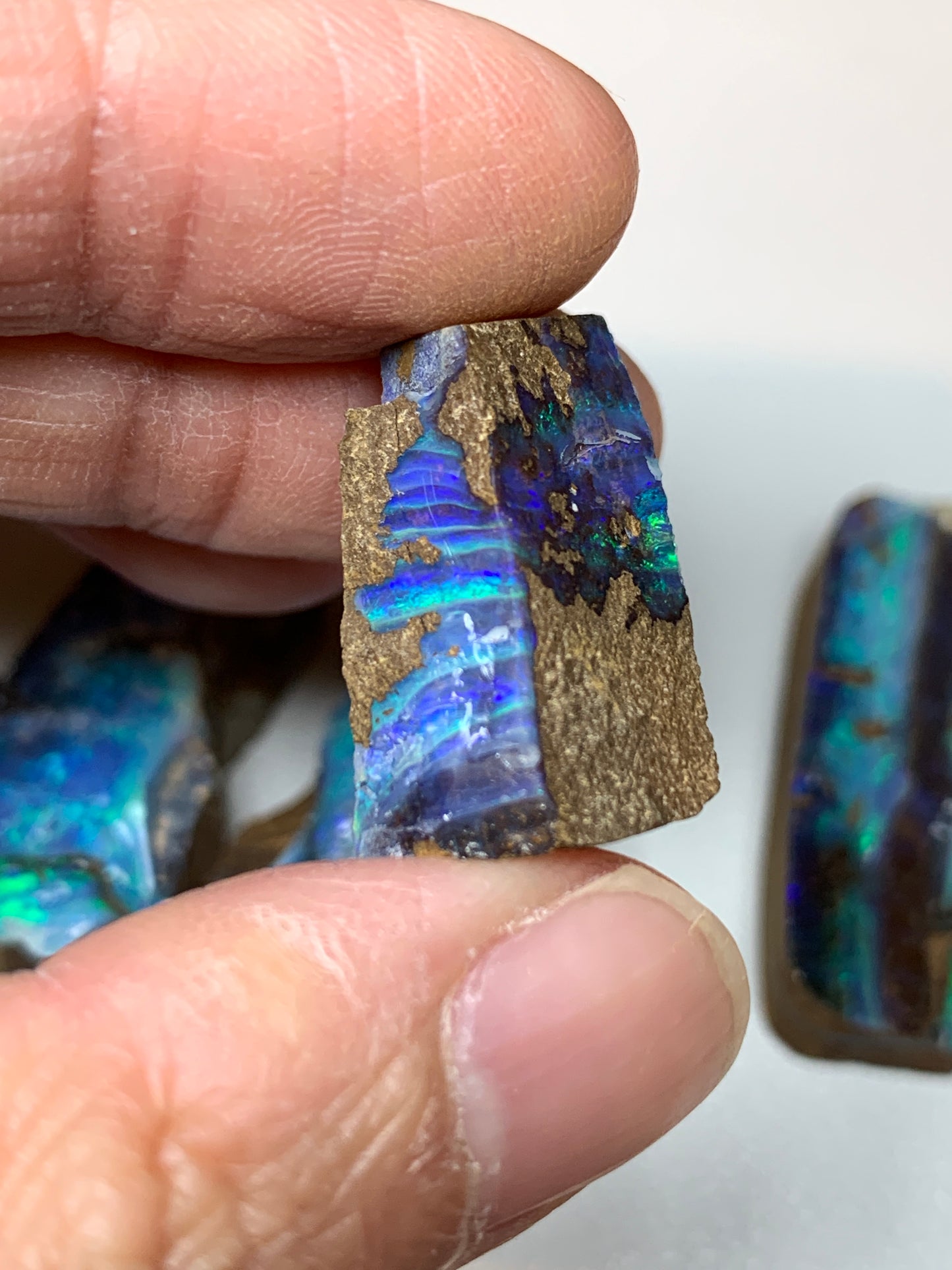 Parcel of 20. Boulder Opal Rough Splits.