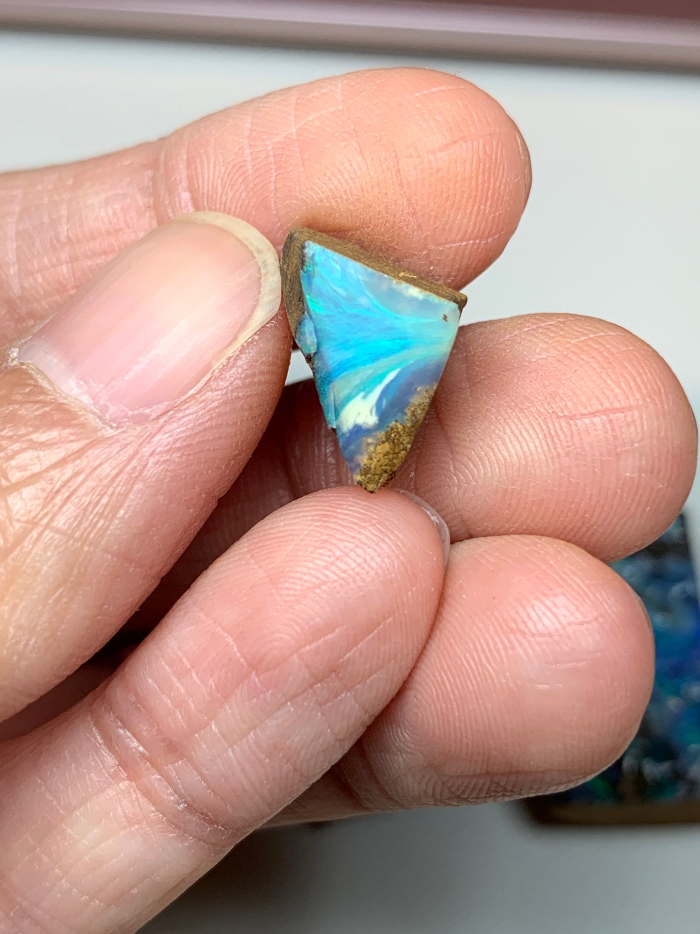 Parcel of 20. Boulder Opal Rough Splits.