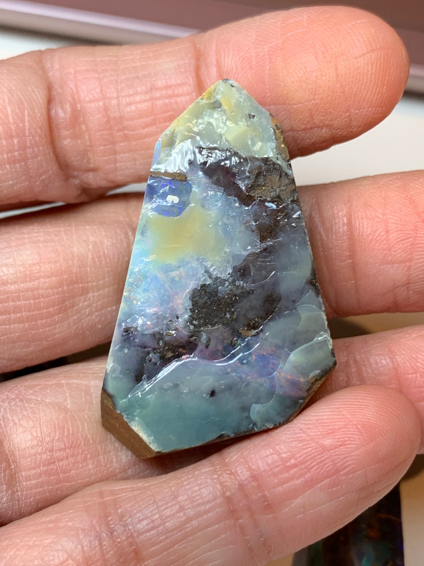 Parcel of 20. Boulder Opal Rough Splits.