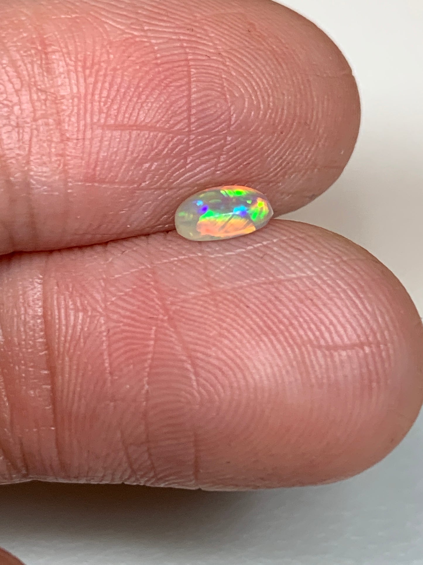 Earring Set. Lightning Ridge Crystal Opal. 0.59 Ct