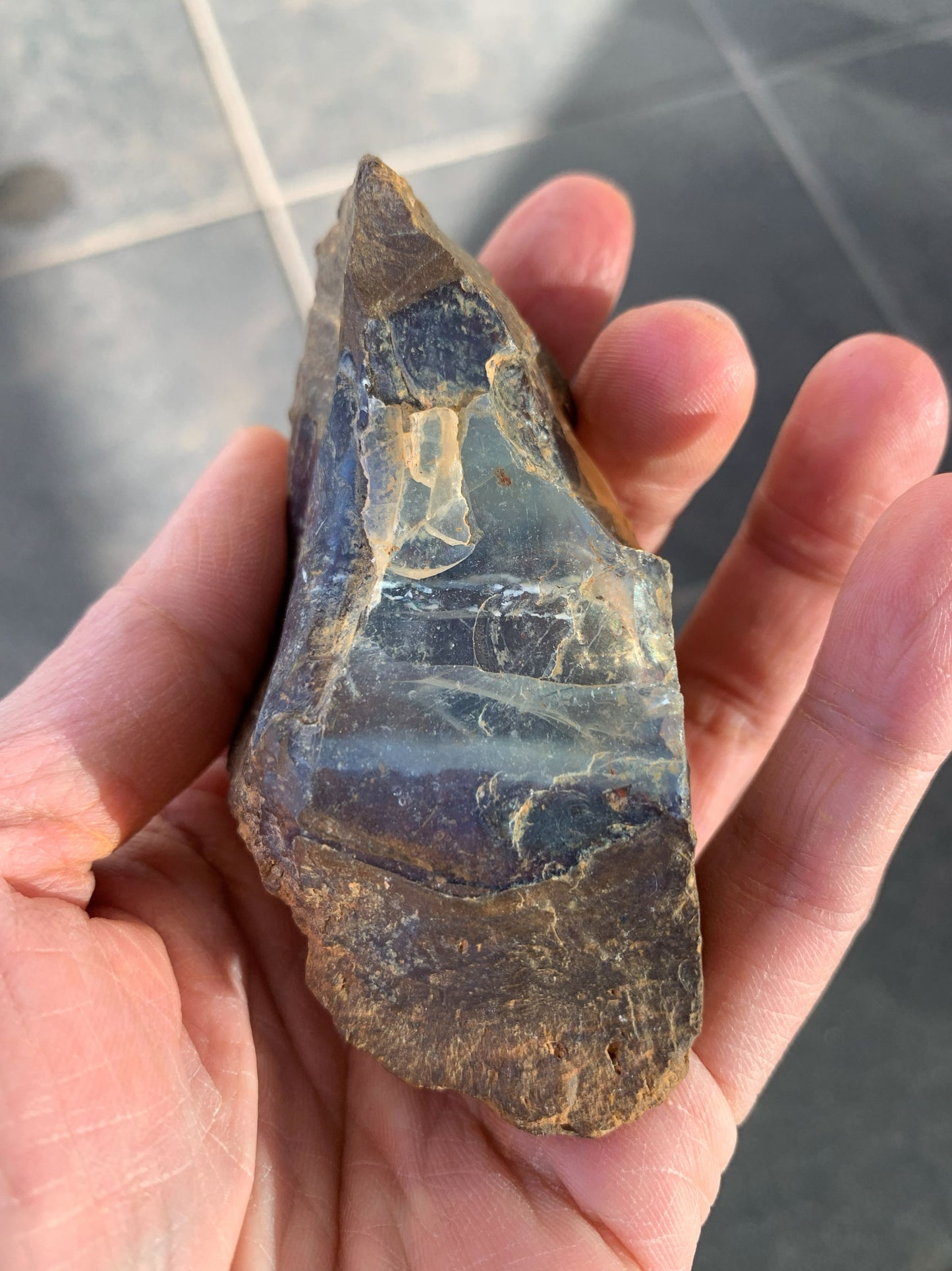 Black Crystal. Rough Boulder Opal Rock. 171 Grams