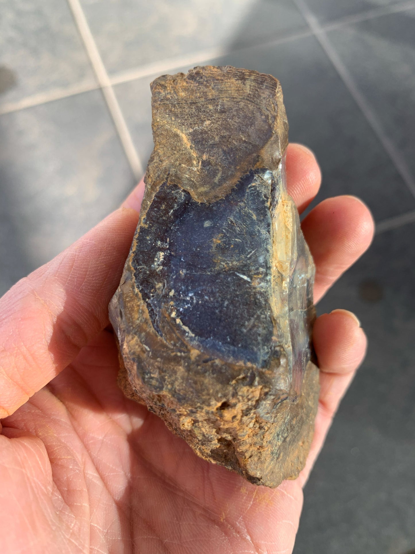 Black Crystal. Rough Boulder Opal Rock. 171 Grams