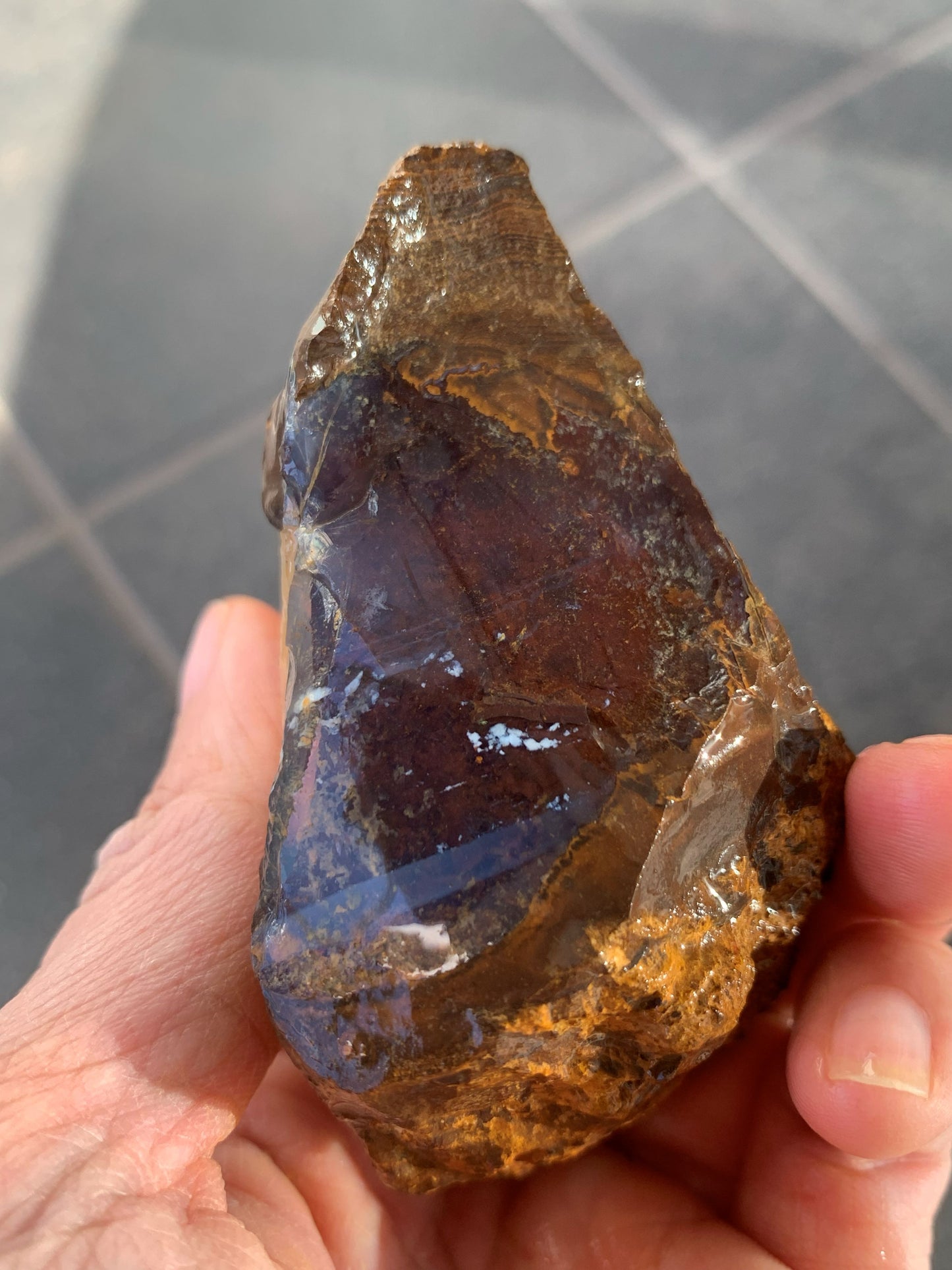 Black Crystal. Rough Boulder Opal Rock. 171 Grams
