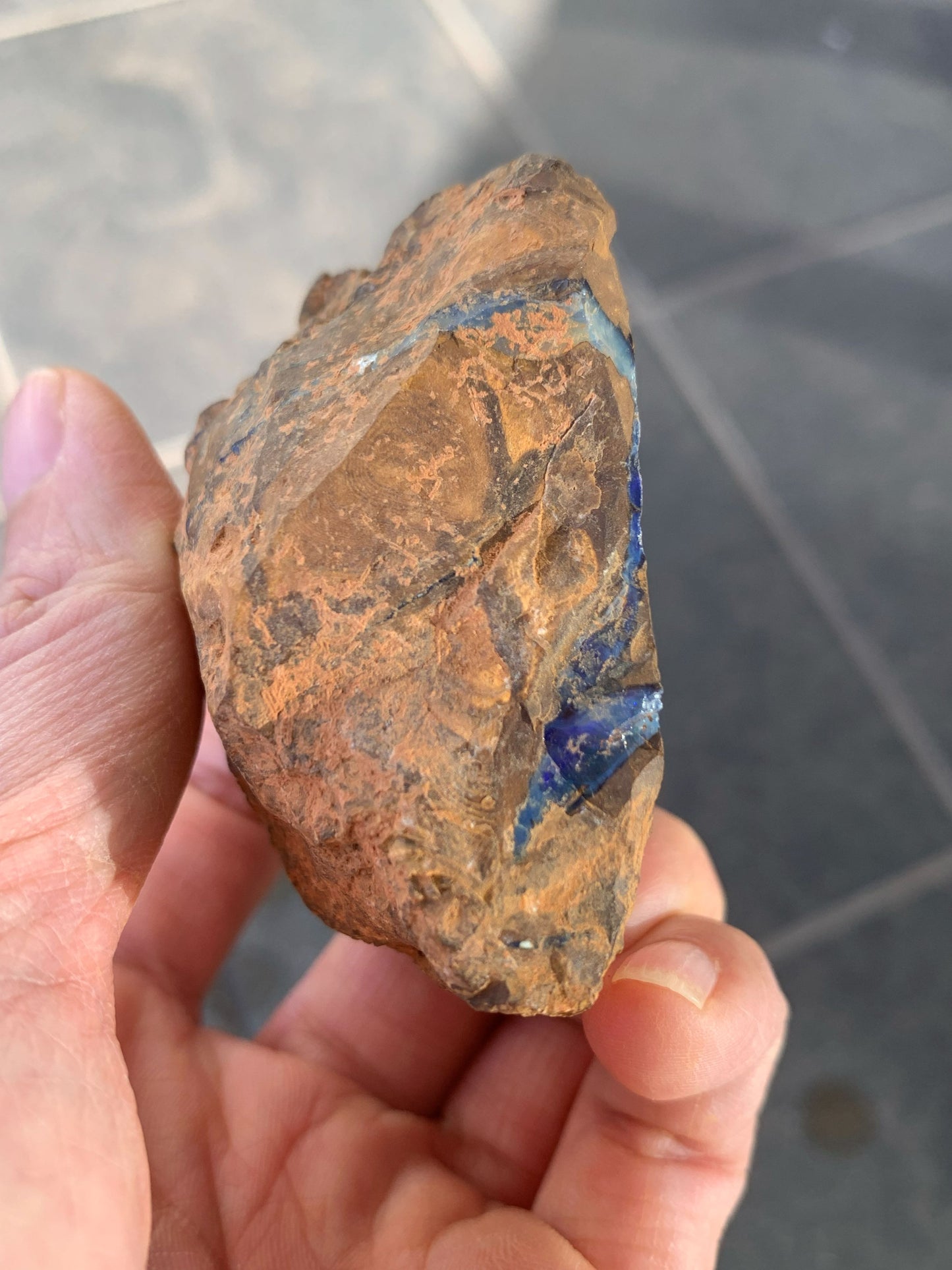 Sparkling Surprise. Rough Boulder Opal Rock. 113 Grams.