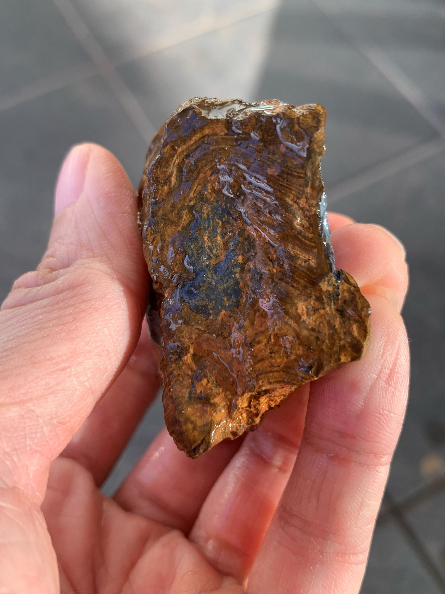 Starter Rock. Rough Boulder Opal Rock. 87 Grams.