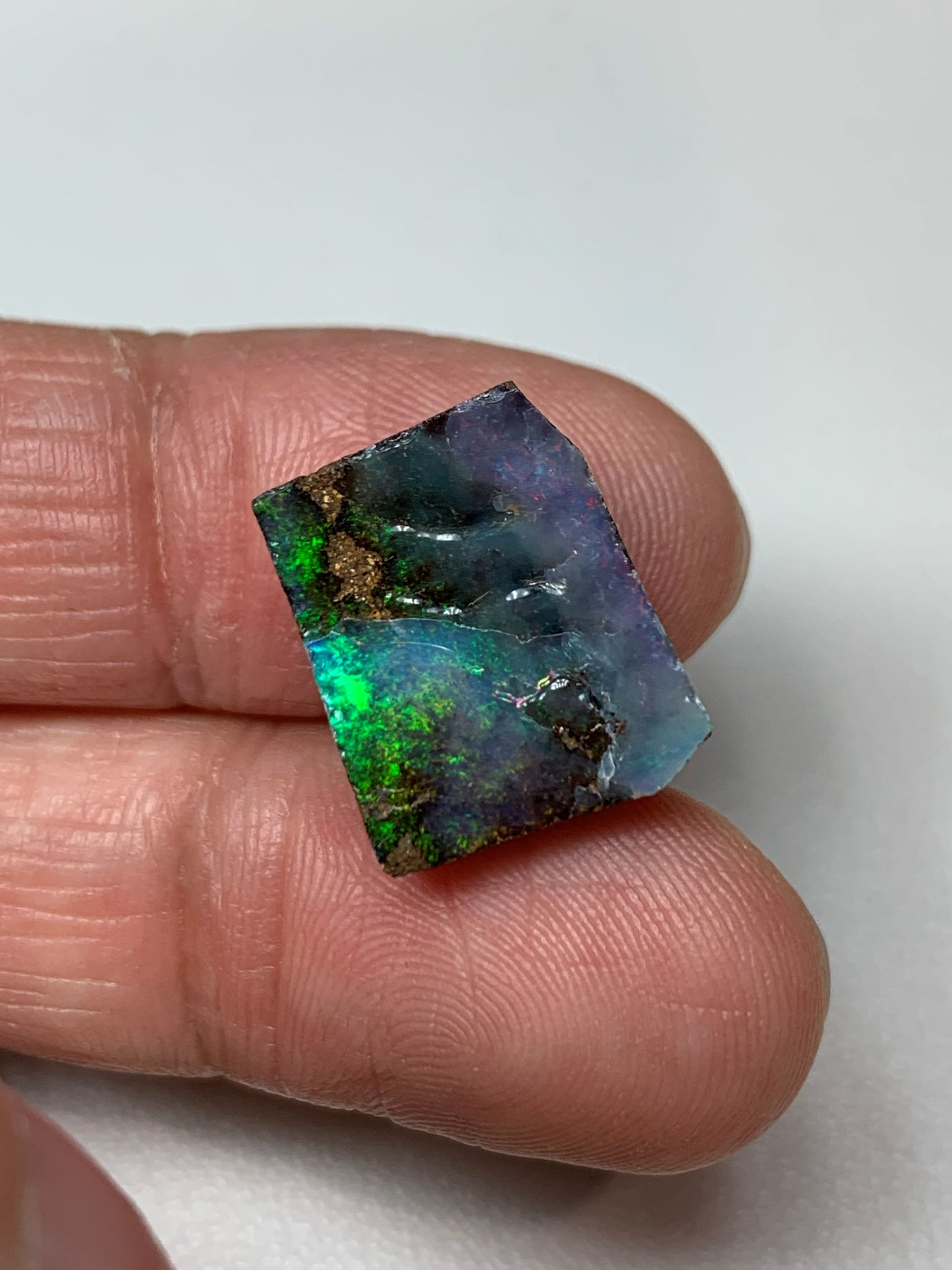 Boulder Opal Natural Single Split. 10.80 Carats