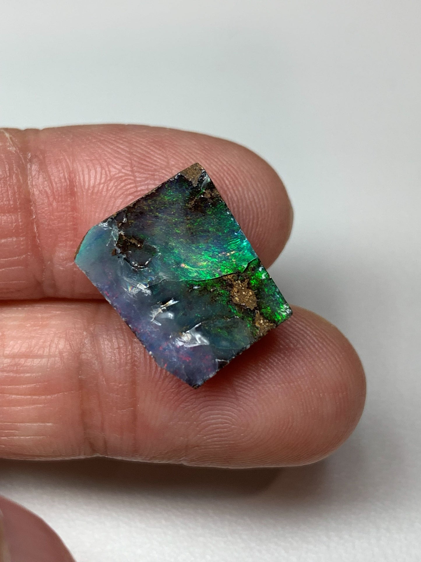 Boulder Opal Natural Single Split. 10.80 Carats