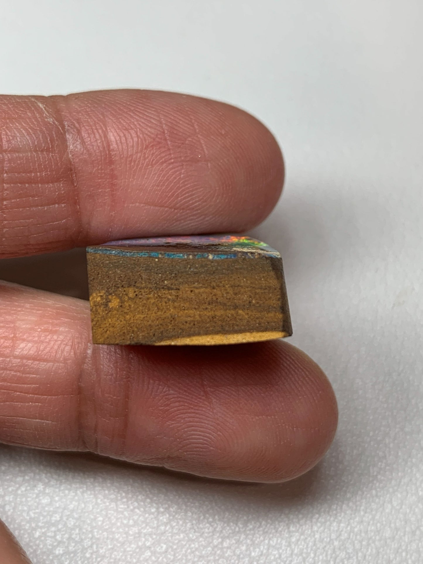 Boulder Opal Single Split Rub. 27.60 Carats