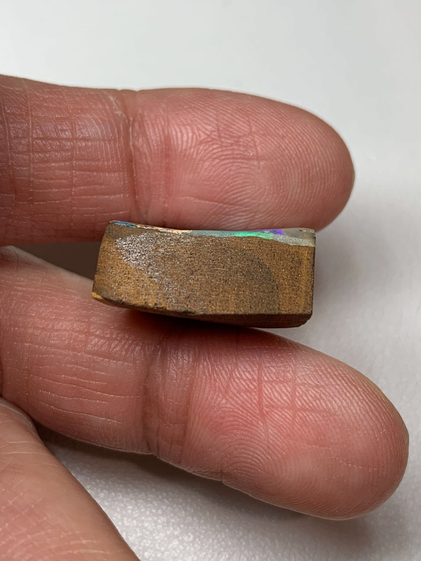 Boulder Opal Single Split Rub. 27.60 Carats