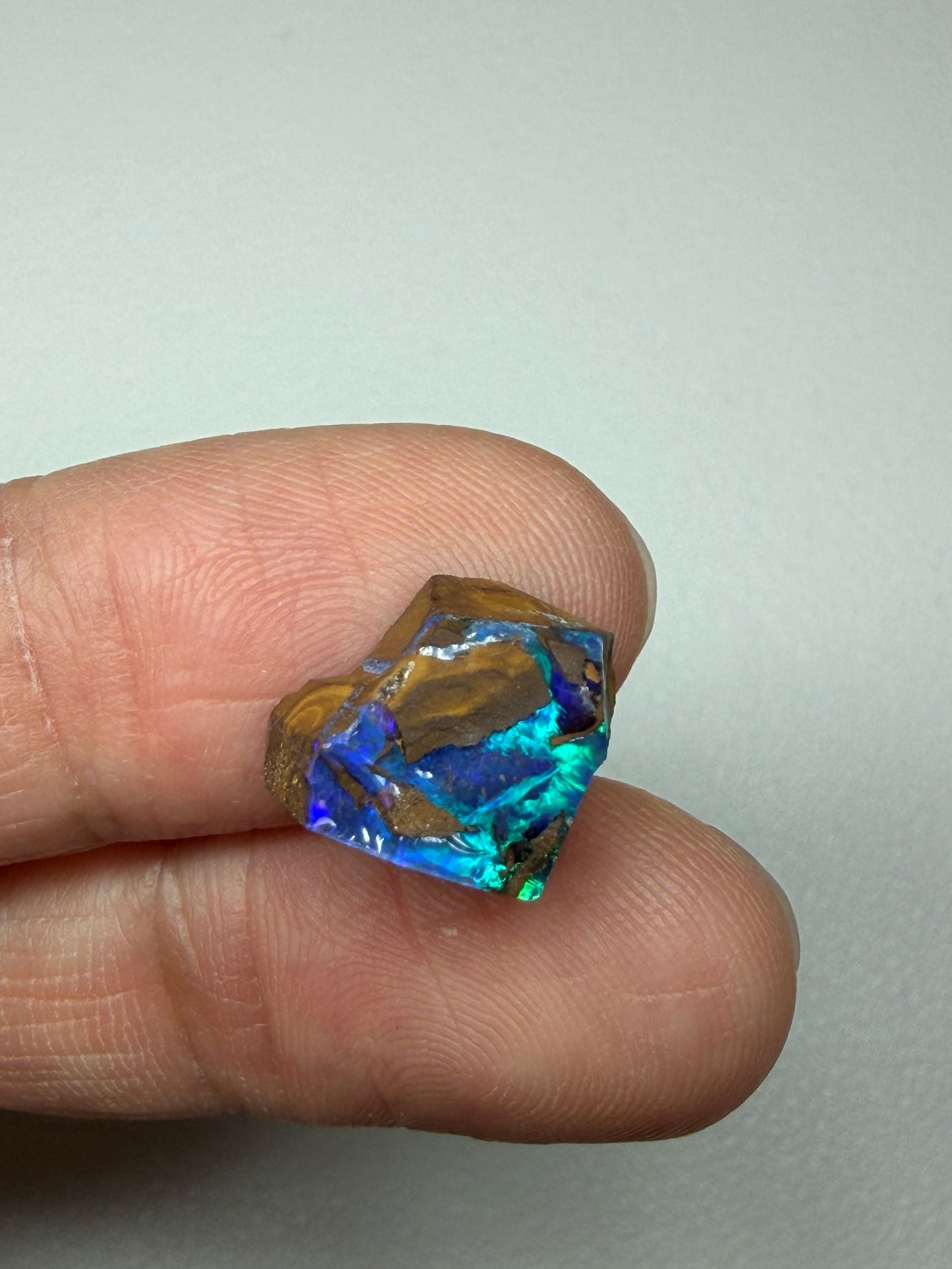 Gem Boulder Opal Natural Single Split. 7.85 Ct