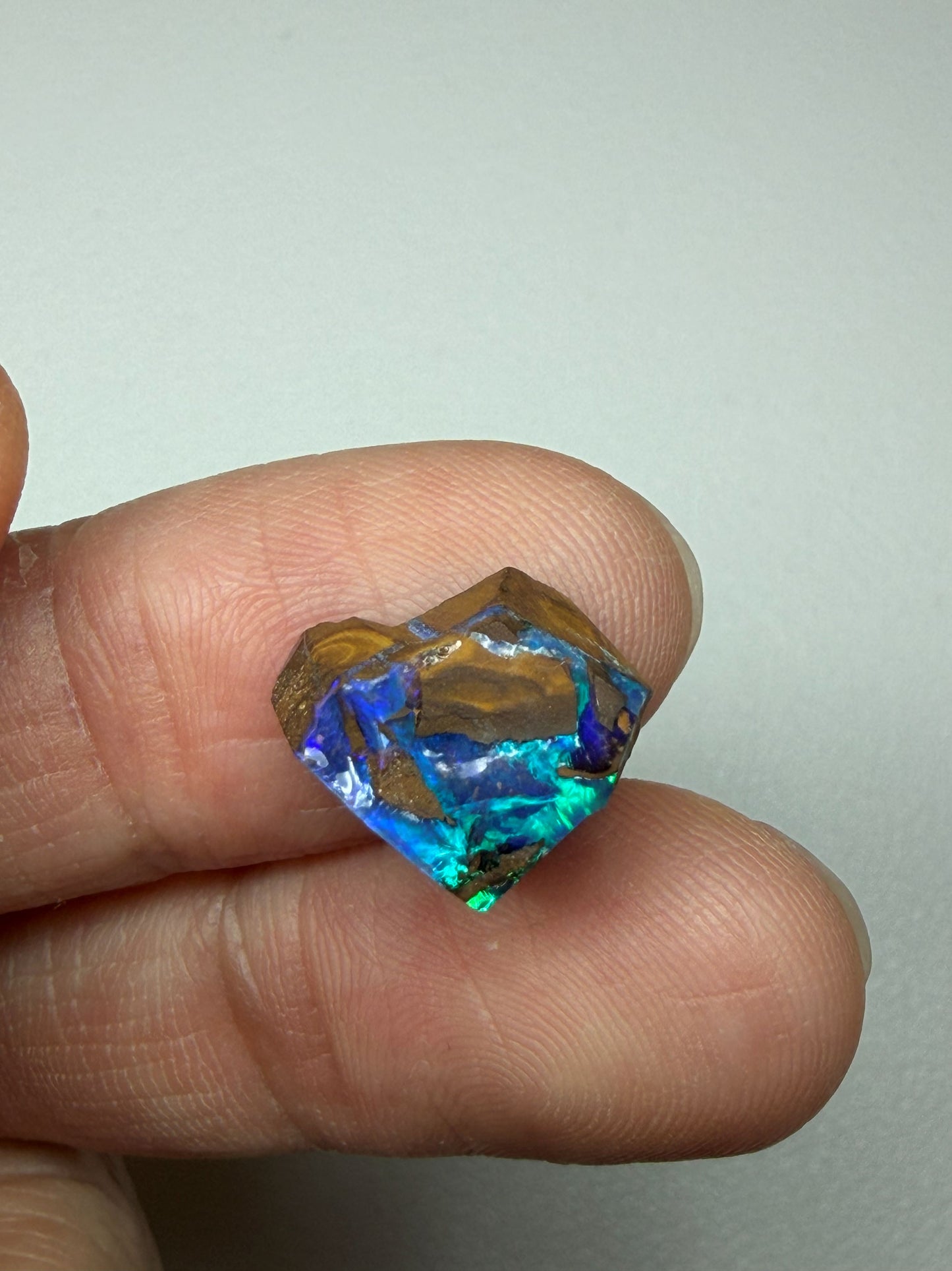 Gem Boulder Opal Natural Single Split. 7.85 Ct
