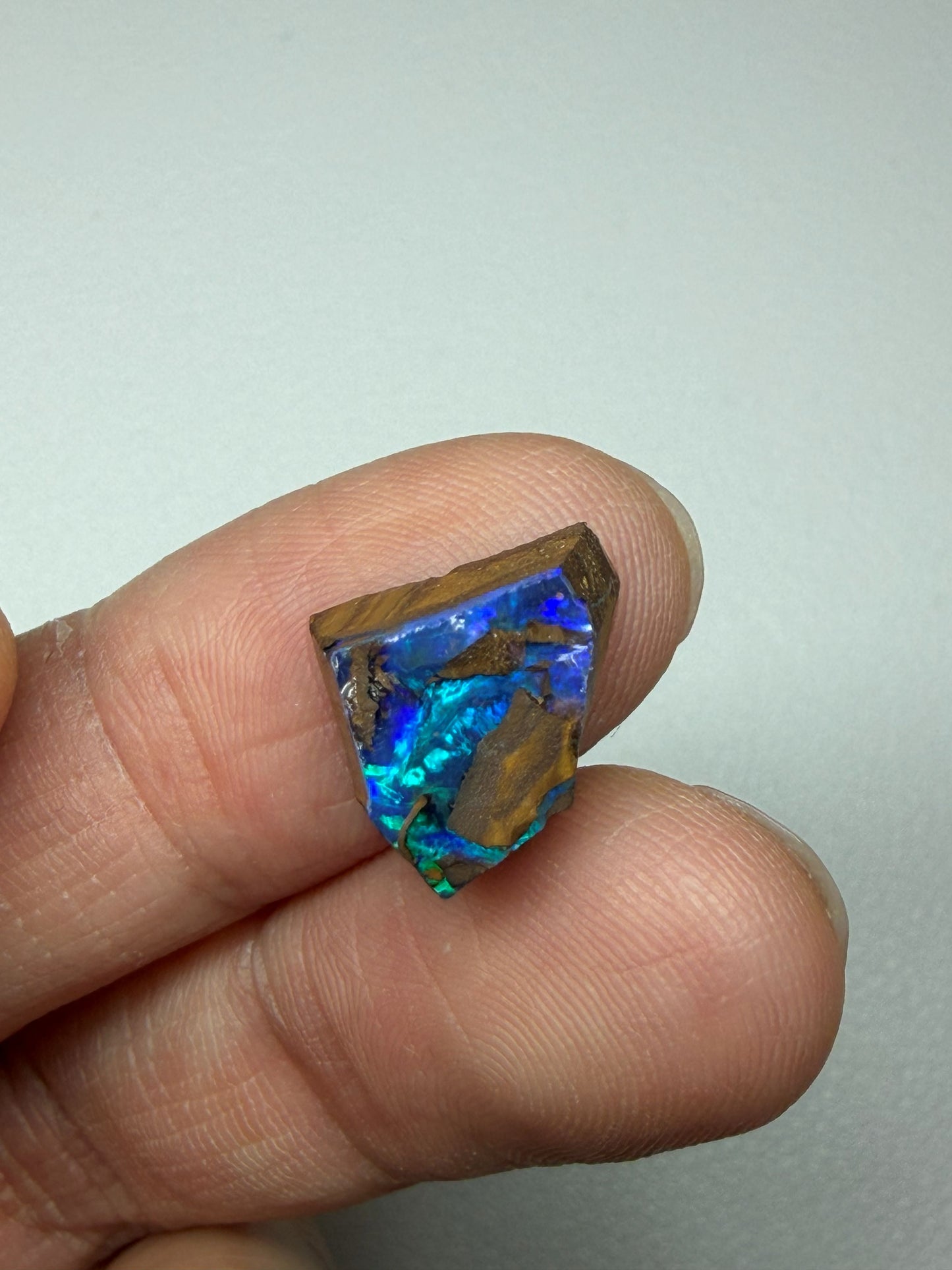 Gem Boulder Opal Natural Single Split. 7.85 Ct