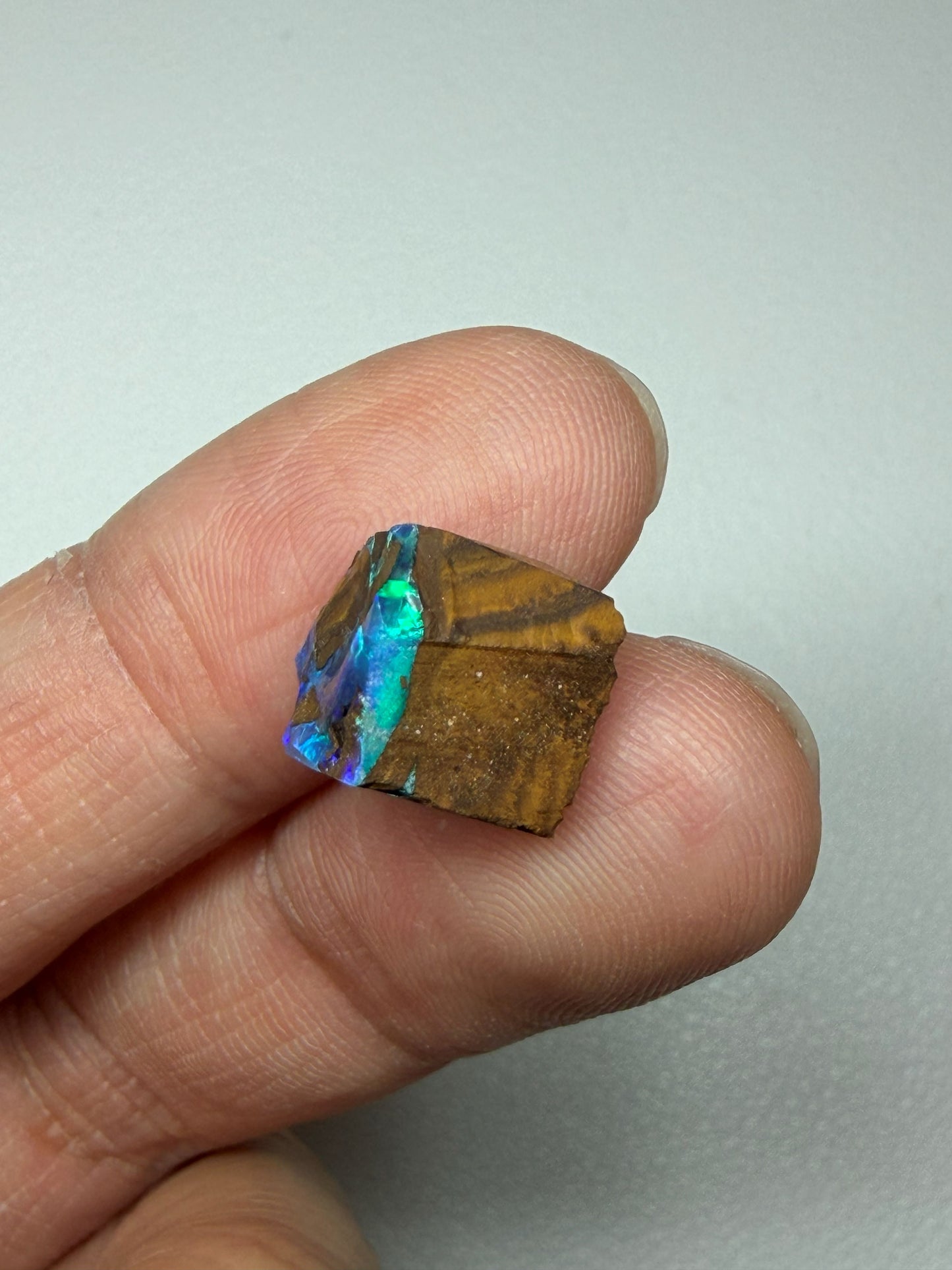 Gem Boulder Opal Natural Single Split. 7.85 Ct