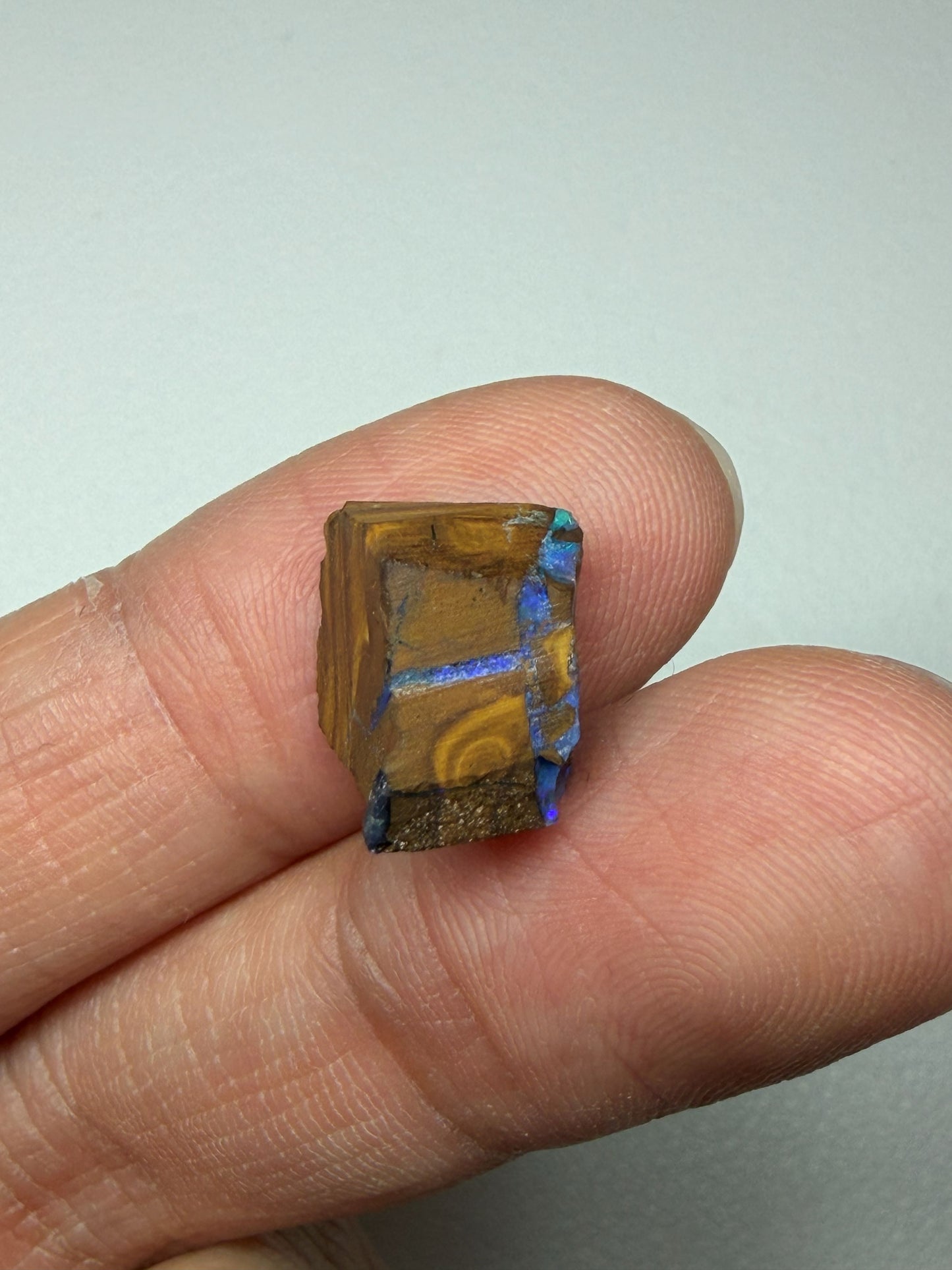 Gem Boulder Opal Natural Single Split. 7.85 Ct
