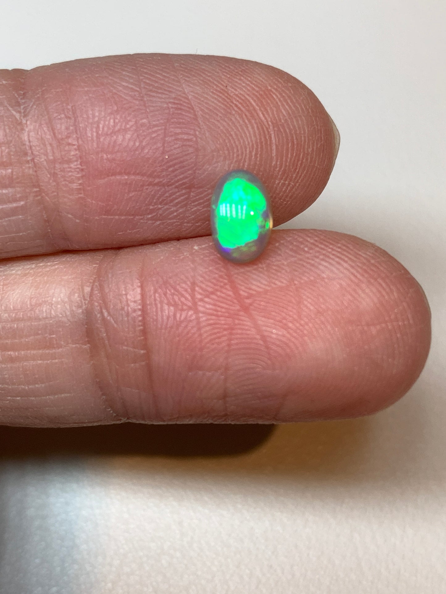 Vivid Crystal Pair. Lightning Ridge Opals. 1.20 Ct