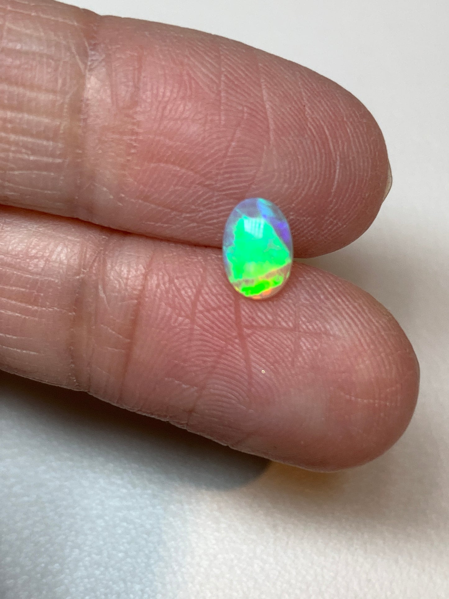 Vivid Crystal Pair. Lightning Ridge Opals. 1.20 Ct