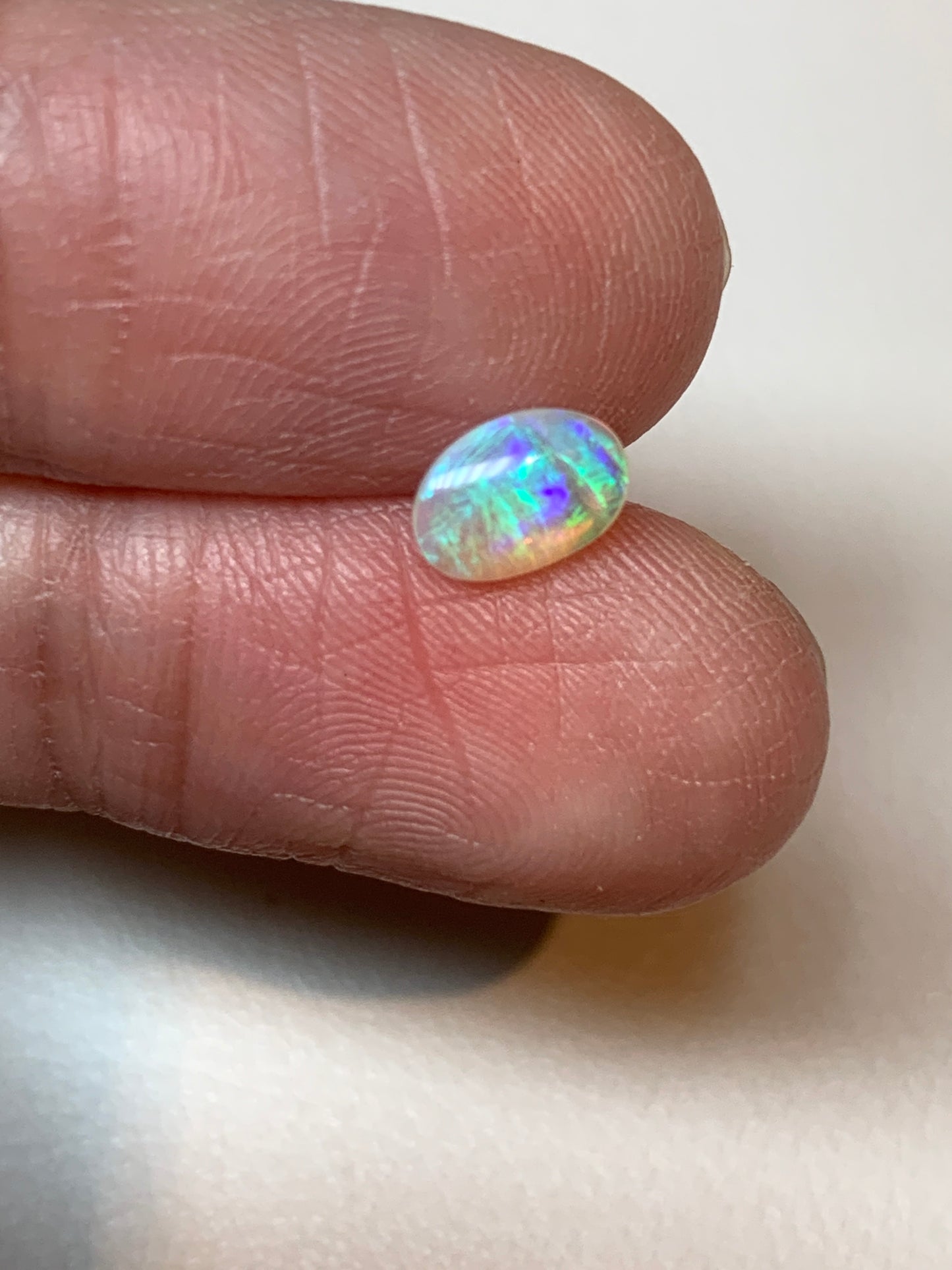Vivid Crystal Pair. Lightning Ridge Opals. 1.20 Ct