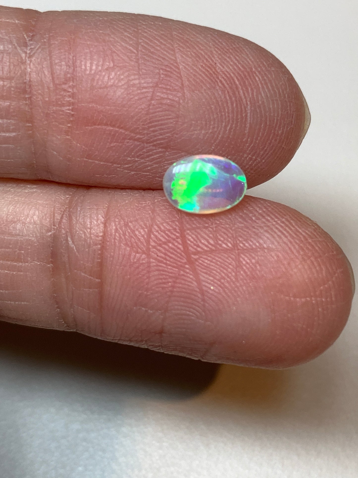 Vivid Crystal Pair. Lightning Ridge Opals. 1.20 Ct