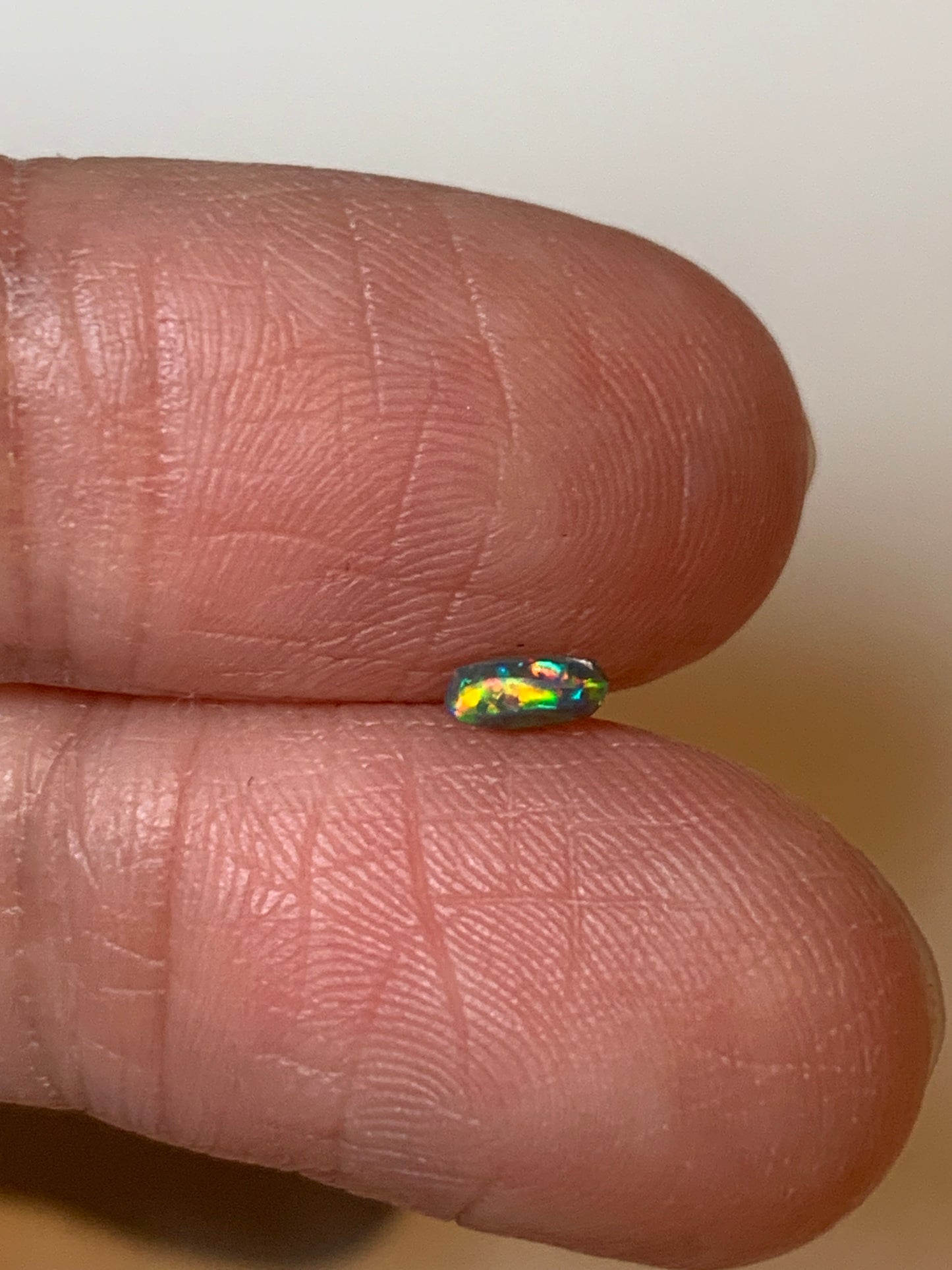 Sesame Surprise. Lightning Ridge Black Opal Pair. 0.37 Ct