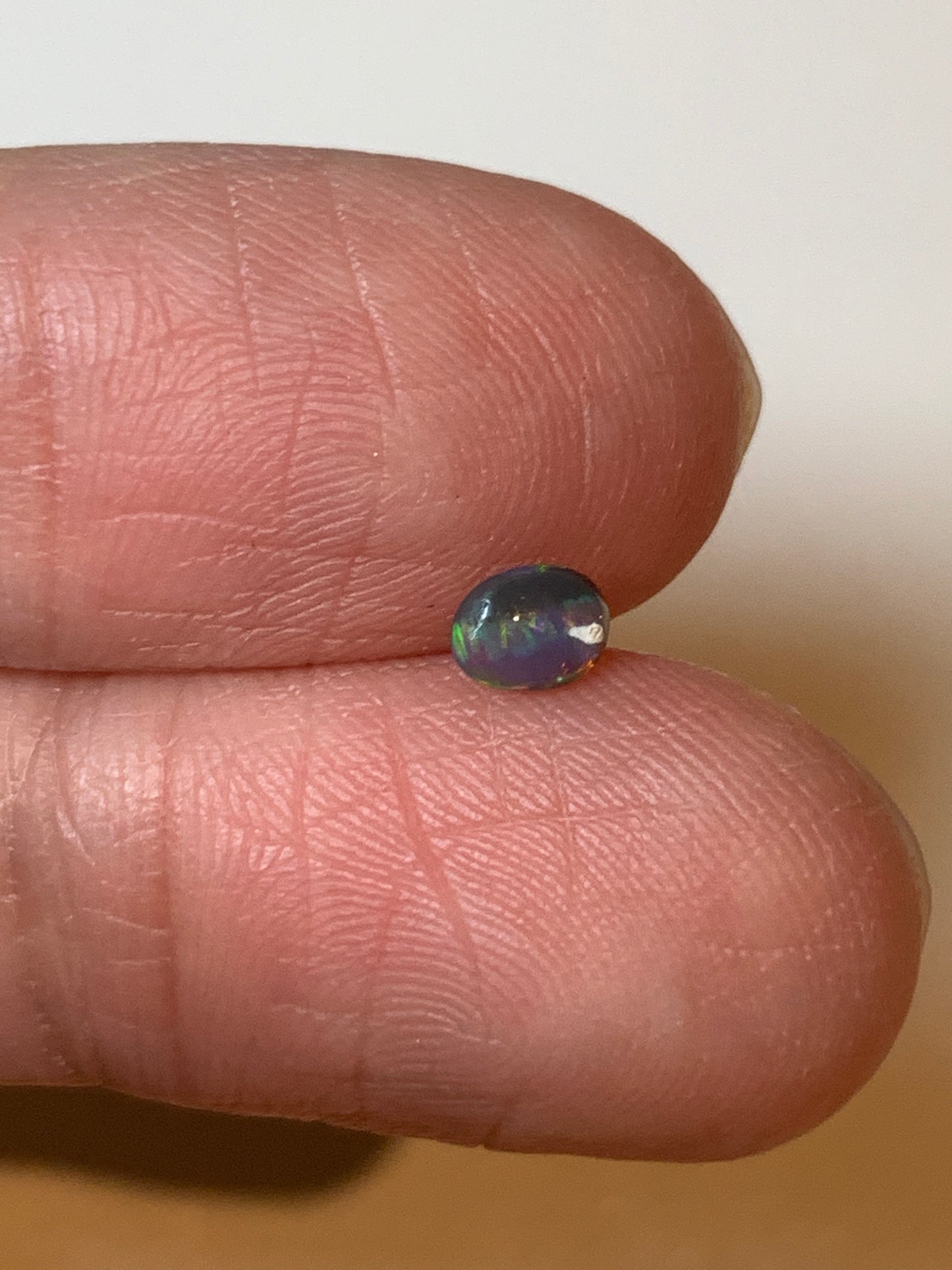 Sesame Surprise. Lightning Ridge Black Opal Pair. 0.37 Ct