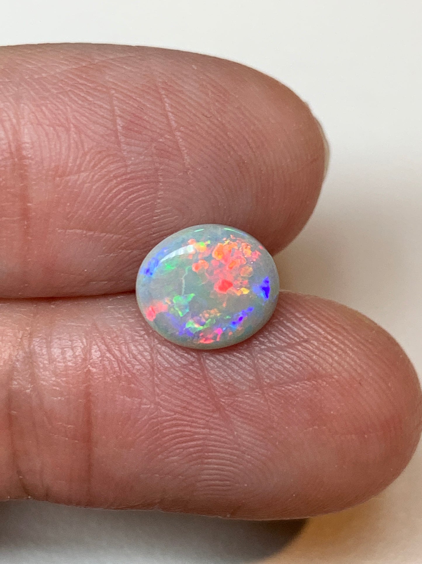 Pastel Perfection. Lightning Ridge Solid Opal. 1.09 Ct