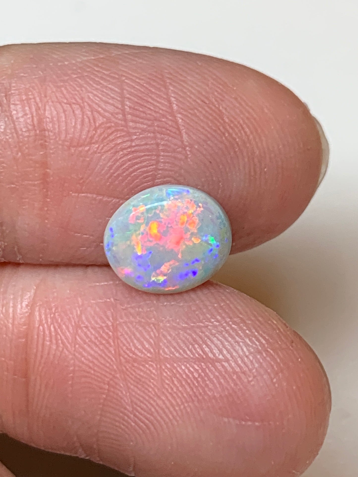 Pastel Perfection. Lightning Ridge Solid Opal. 1.09 Ct