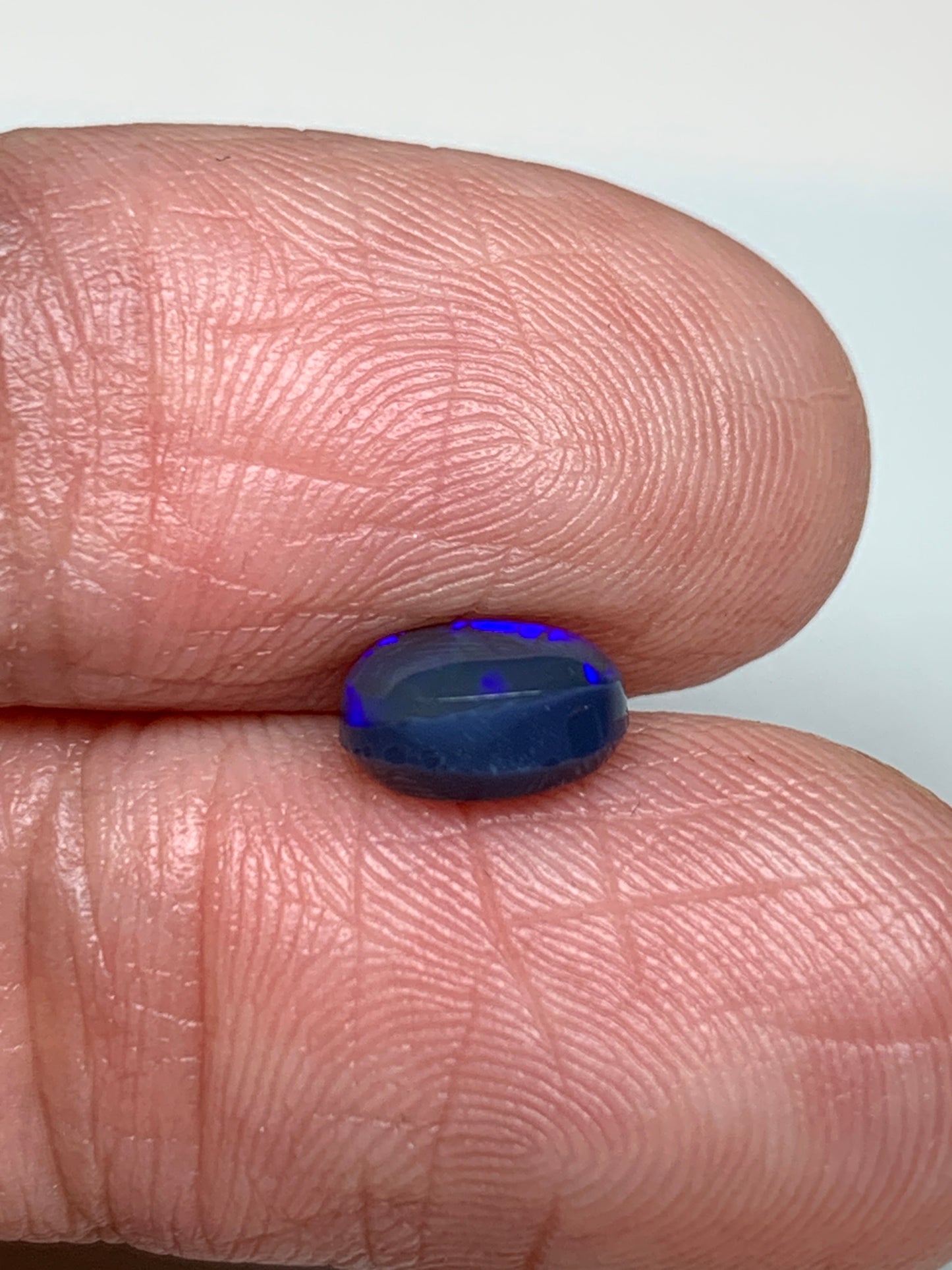 Luminous Purple. Lightning Ridge Solid Black Opal. 1.08 Ct