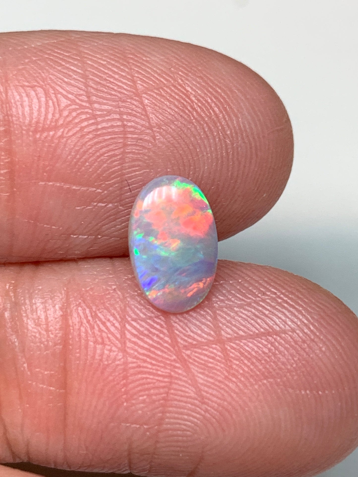 Pretty Flamingo. Lightning Ridge Solid Opal. 0.64 Ct