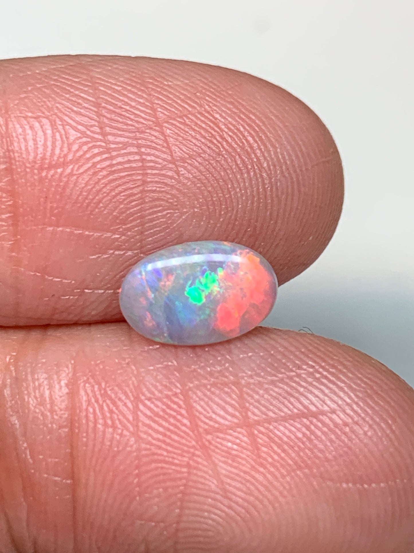 Pretty Flamingo. Lightning Ridge Solid Opal. 0.64 Ct