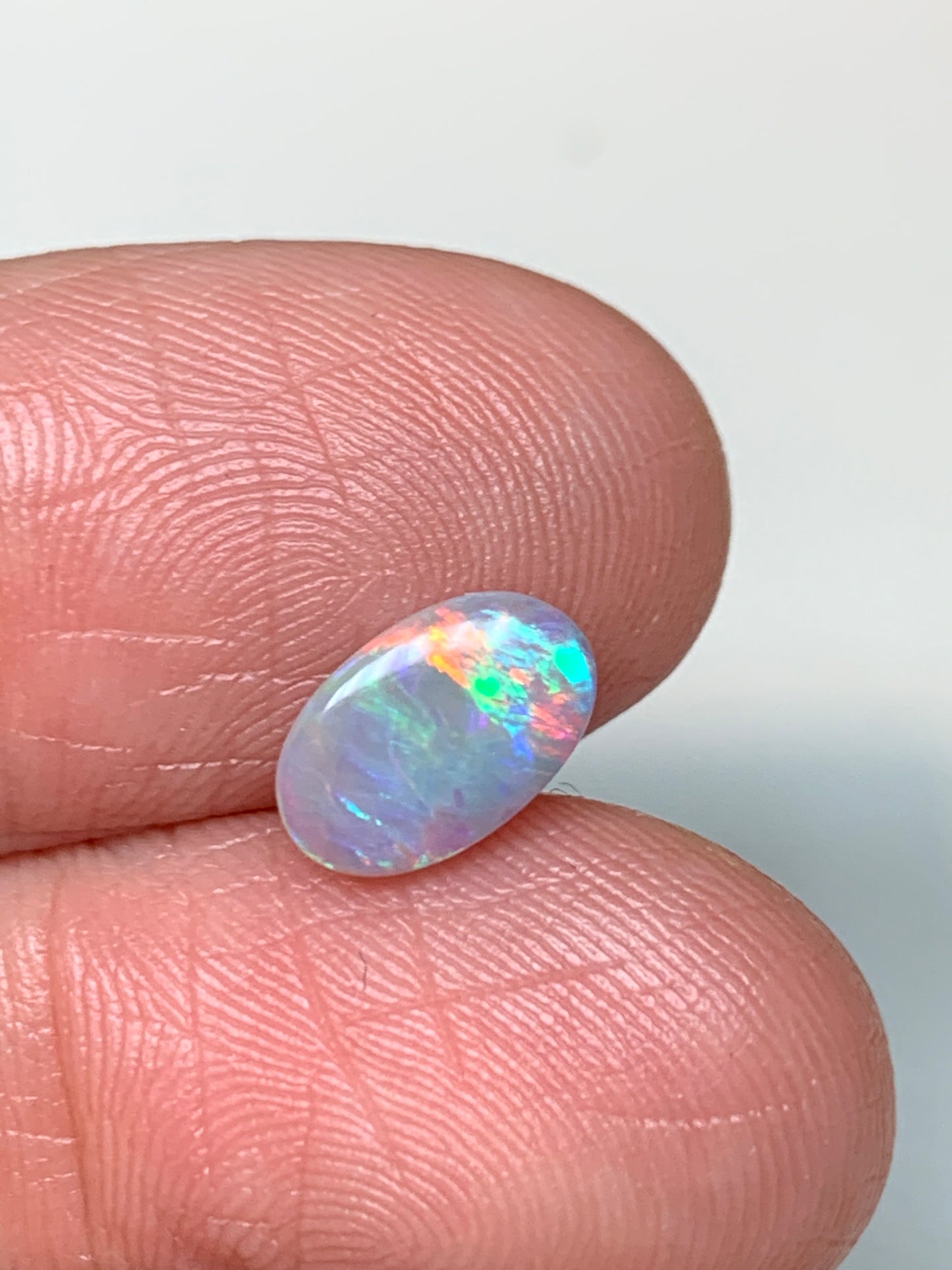 Pretty Flamingo. Lightning Ridge Solid Opal. 0.64 Ct