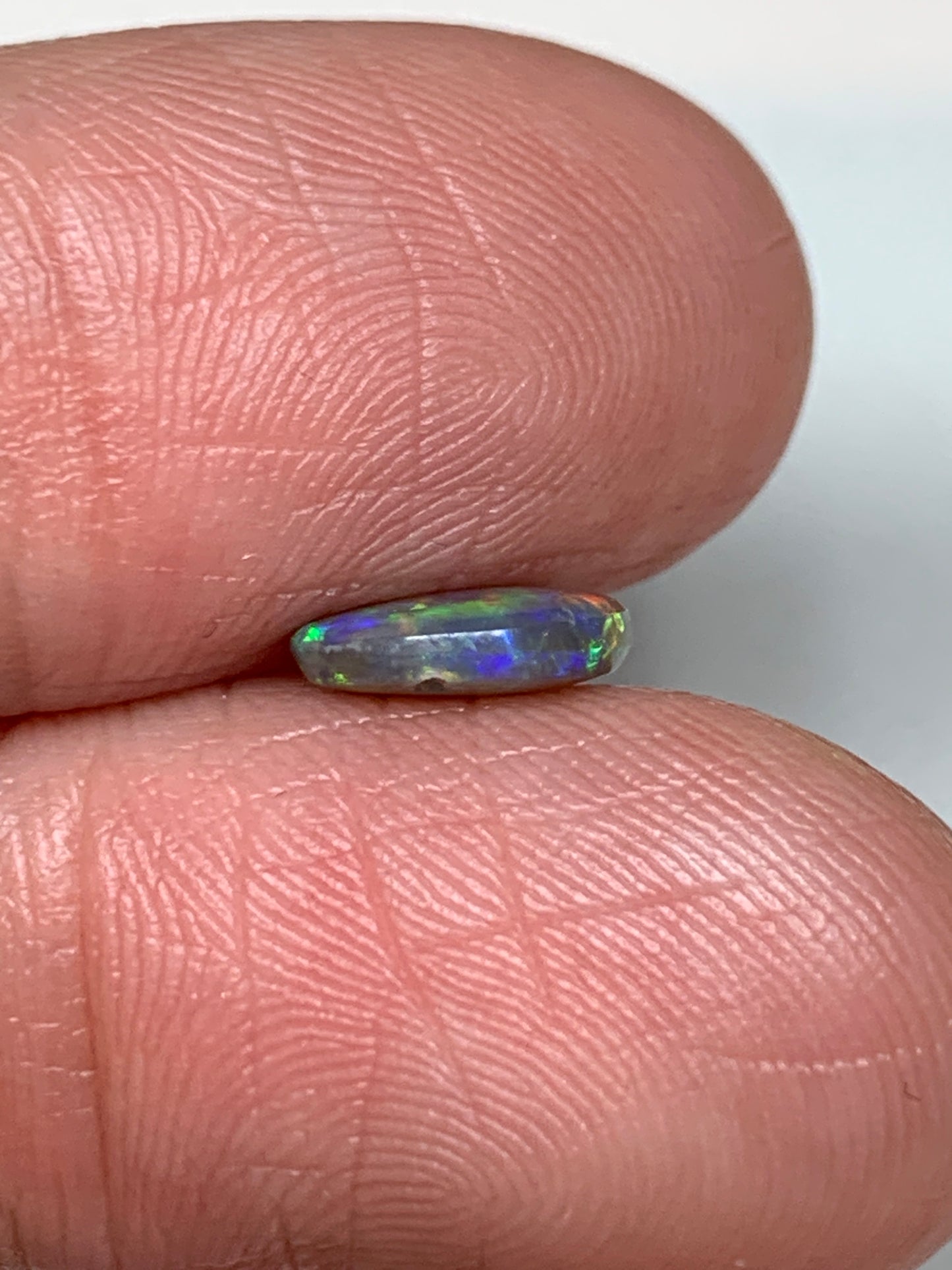 Golf Green. Lightning Ridge Solid Opal. 0.81 Ct
