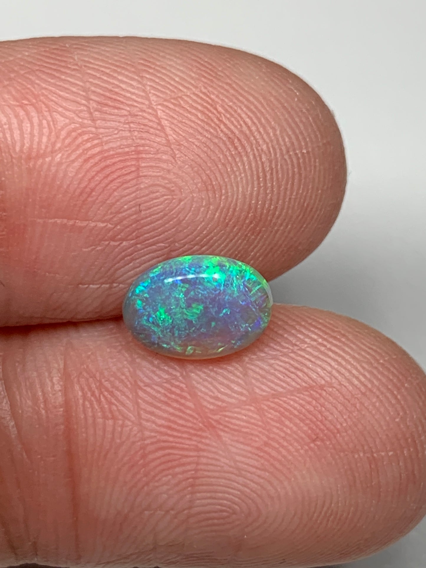 Aquarius. Lightning Ridge Solid Crystal Opal. 0.98 Ct