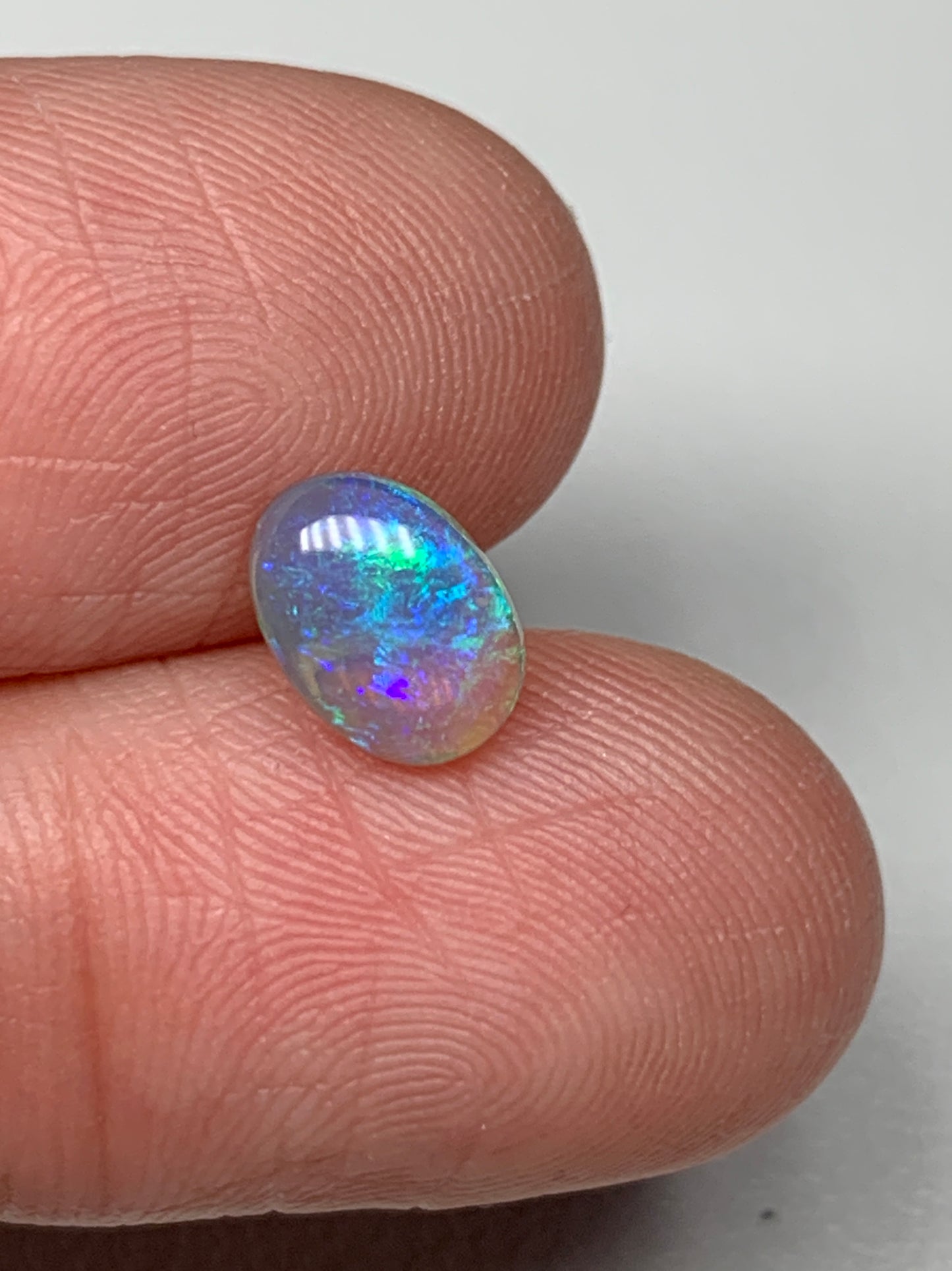 Aquarius. Lightning Ridge Solid Crystal Opal. 0.98 Ct