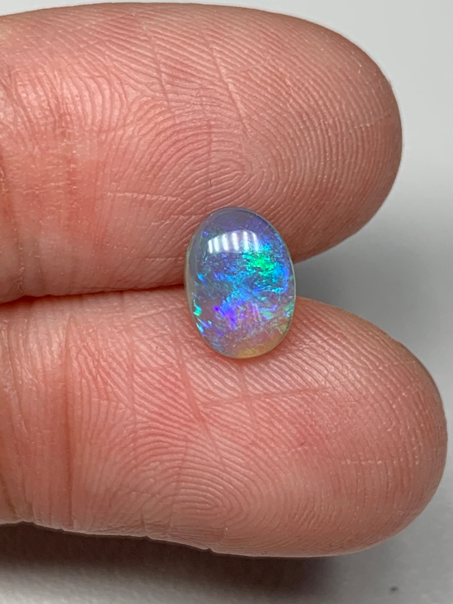 Aquarius. Lightning Ridge Solid Crystal Opal. 0.98 Ct