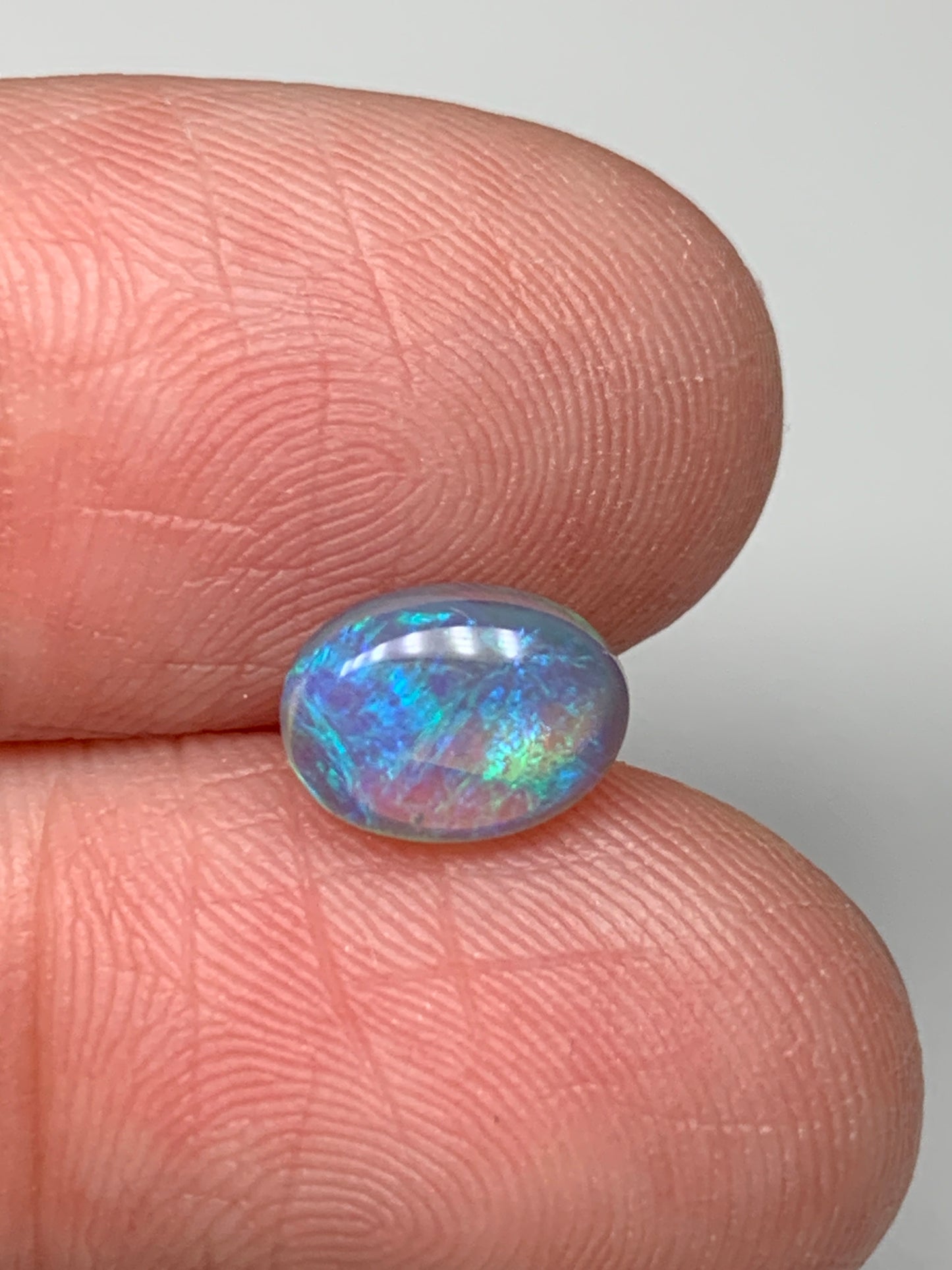 Aquarius. Lightning Ridge Solid Crystal Opal. 0.98 Ct